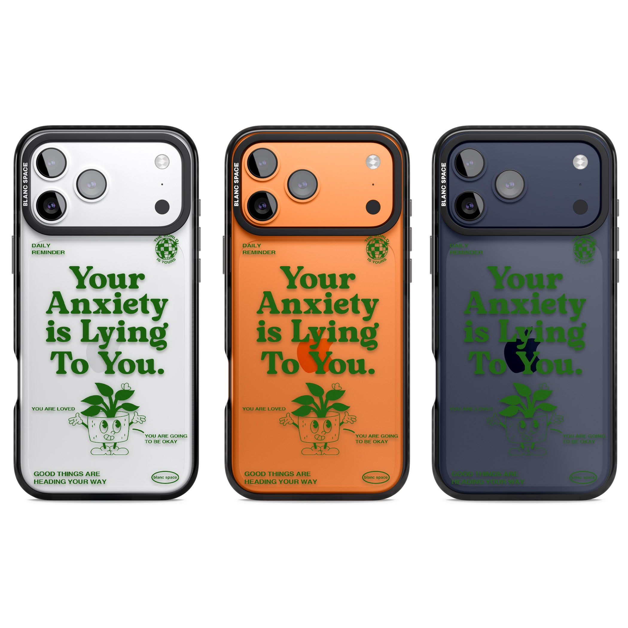 Your Anxiety Is Lying To You iPhone 17 Pro Impact Black Phone Case APT Impact Protection