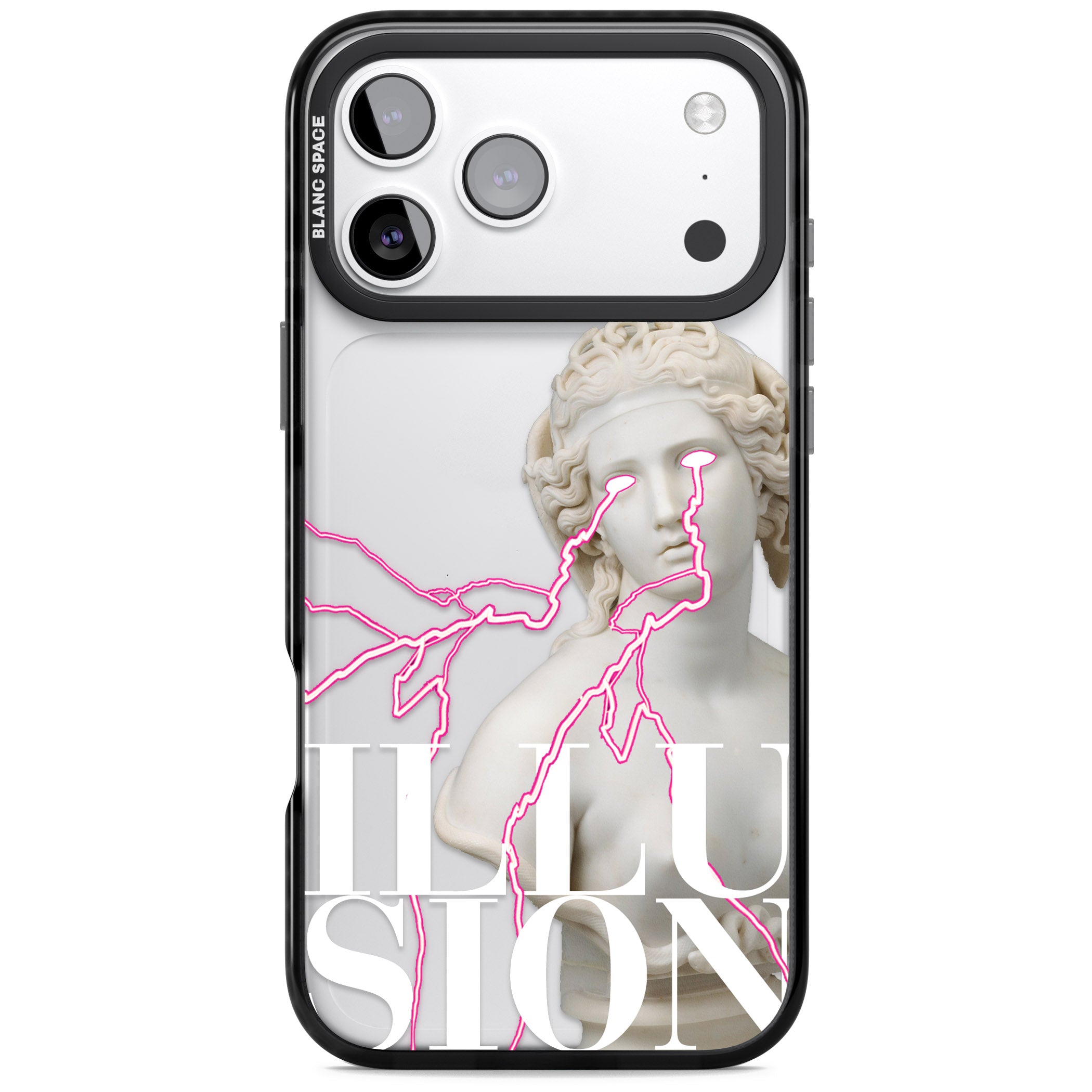 Illusion iPhone 17 Pro Max Impact Black Phone Case