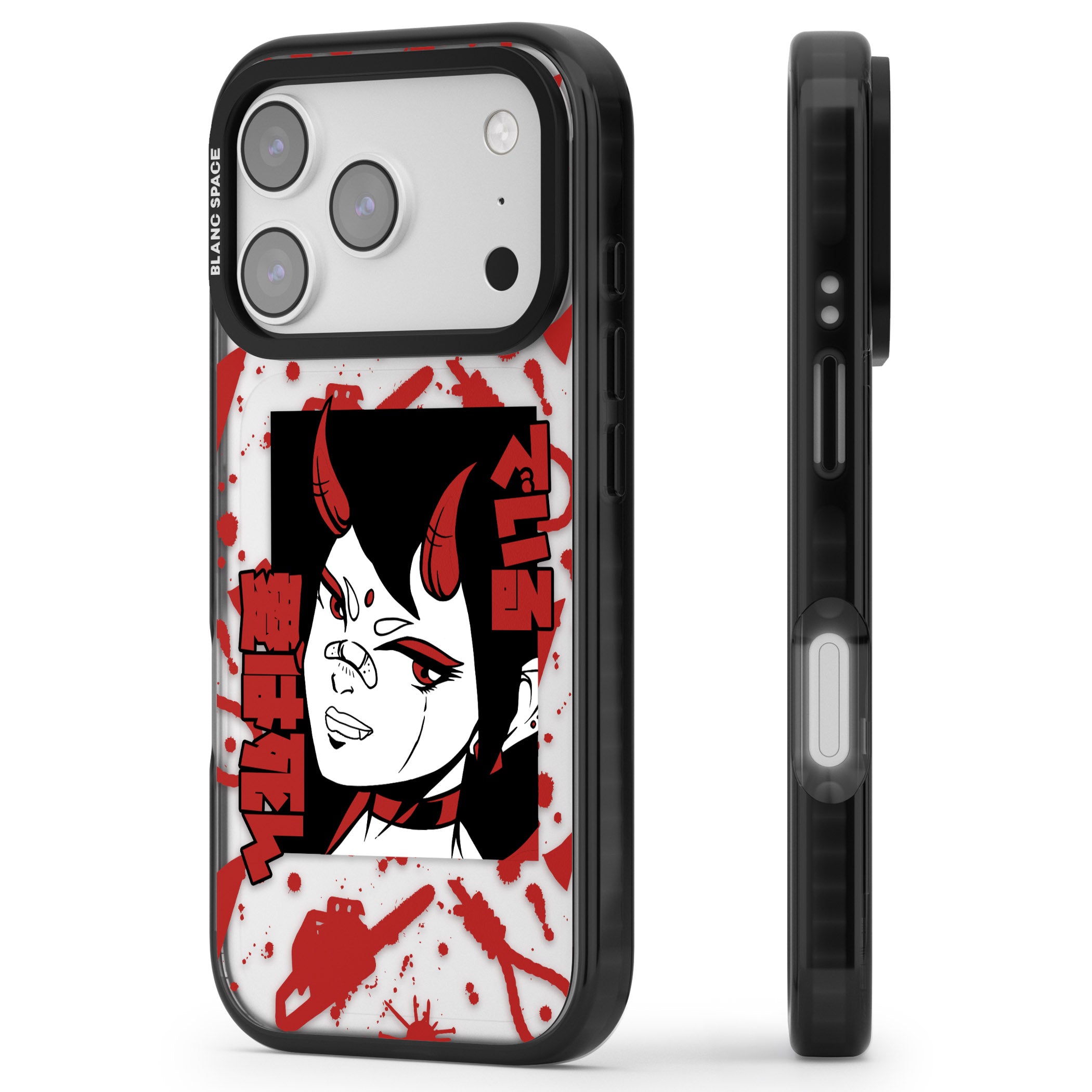 She'S A Devil iPhone 17 Pro Max Impact Black Phone Case Side Profile