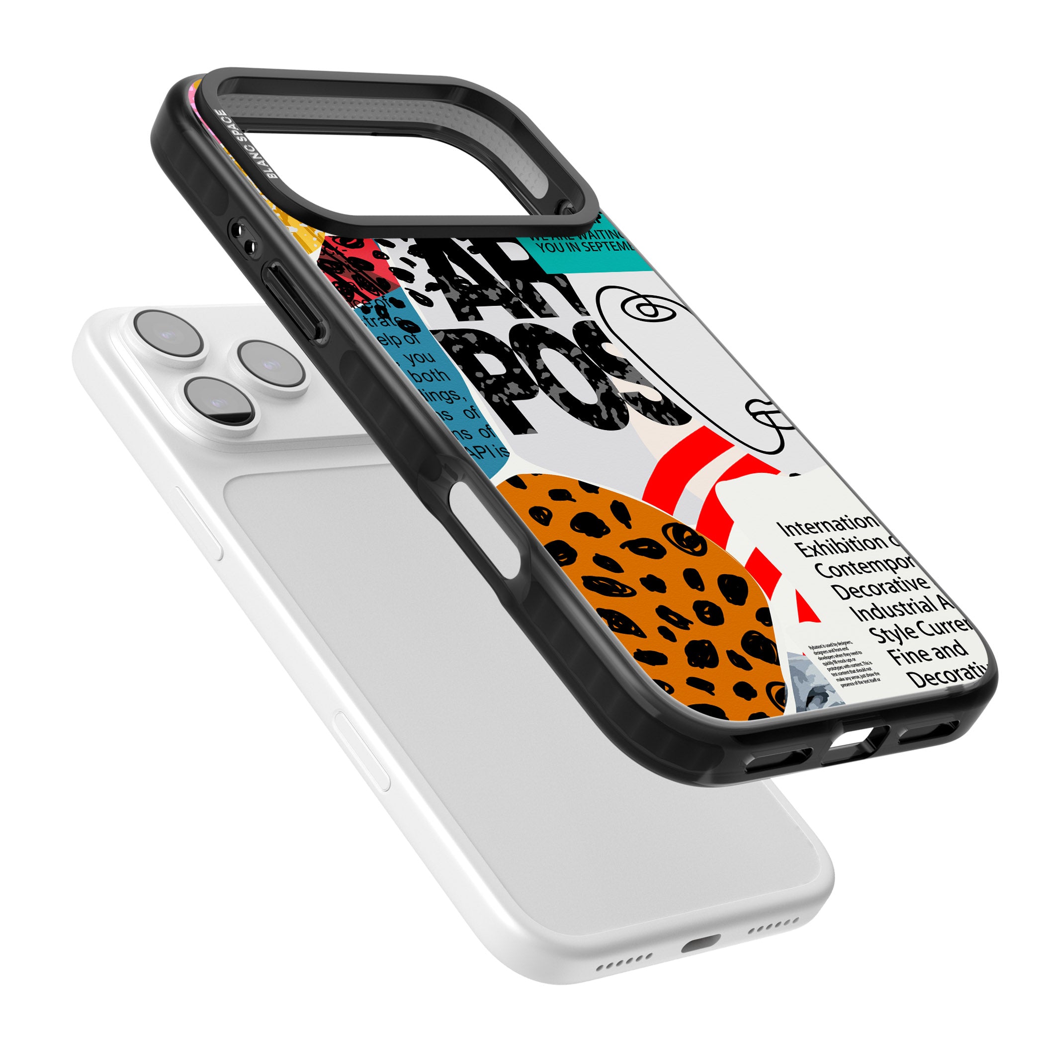 Abstract Art Poster iPhone 17 Pro Max Impact Black Phone Case Colours