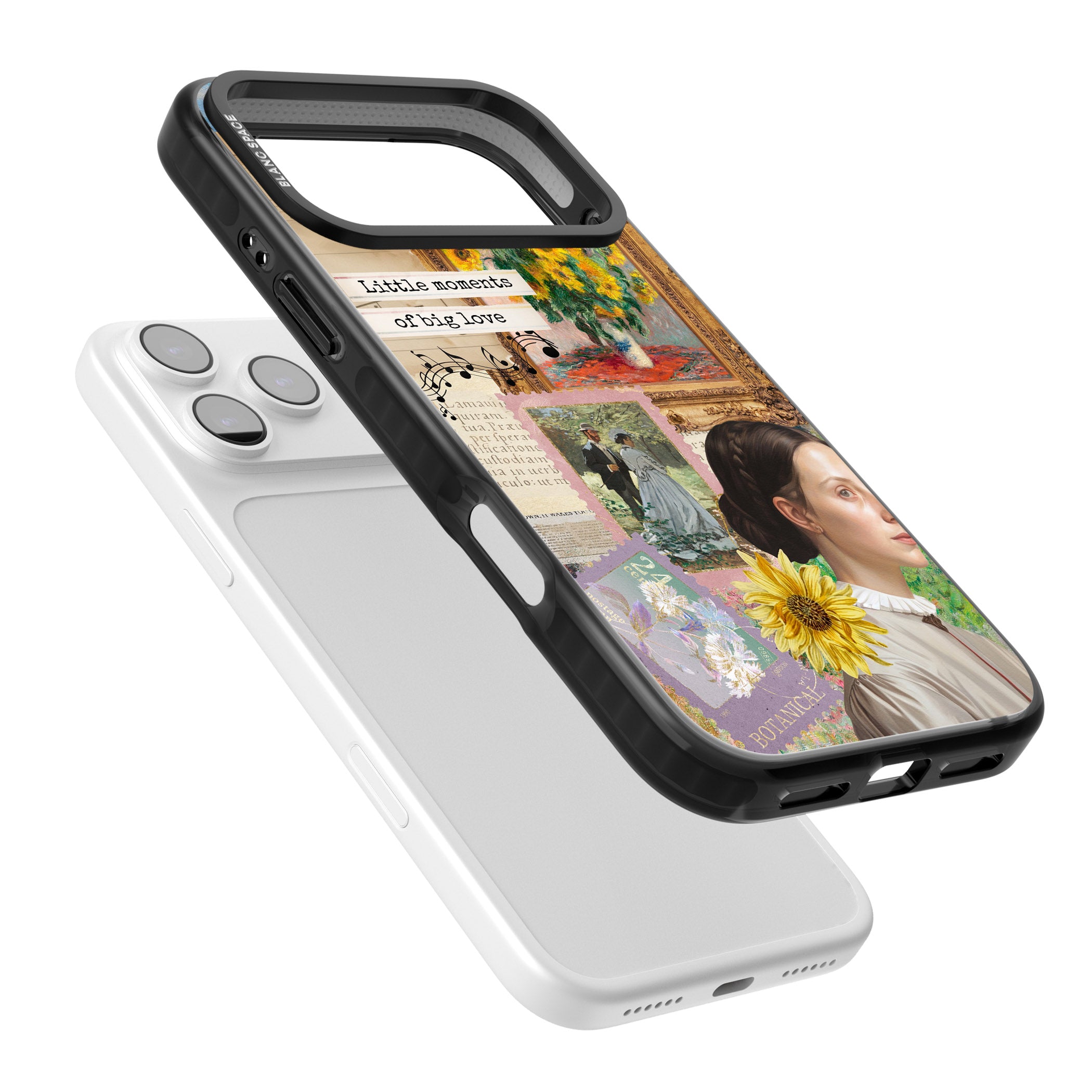 Monet 'Little Moments' Collage iPhone 17 Pro Max Impact Black Phone Case Colours