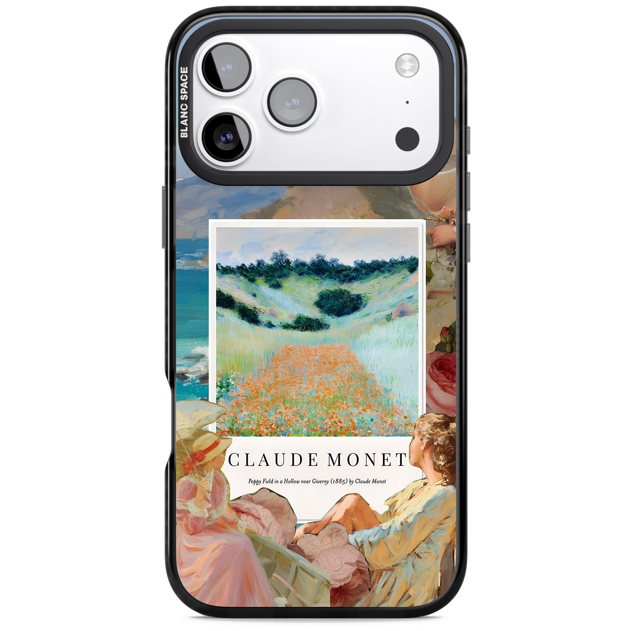 Monet Poppy Field iPhone 17 Pro Max Impact Black Phone Case