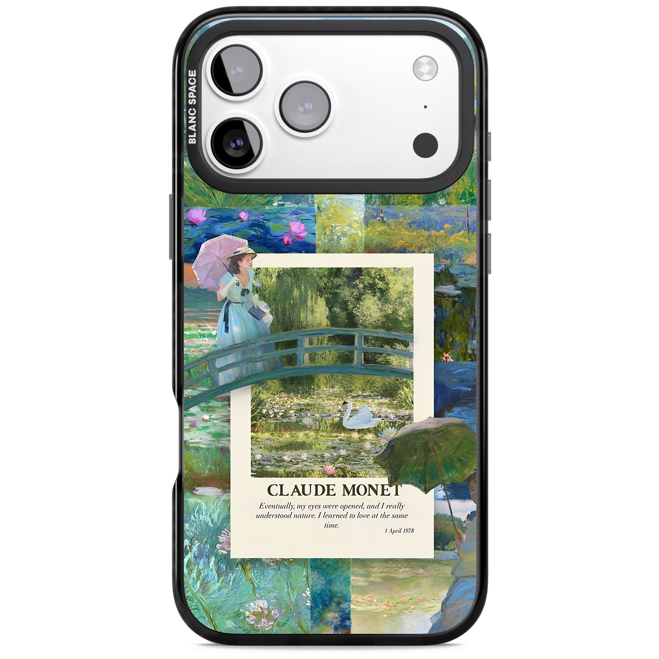 Monet Gardens iPhone 17 Pro Max Impact Black Phone Case