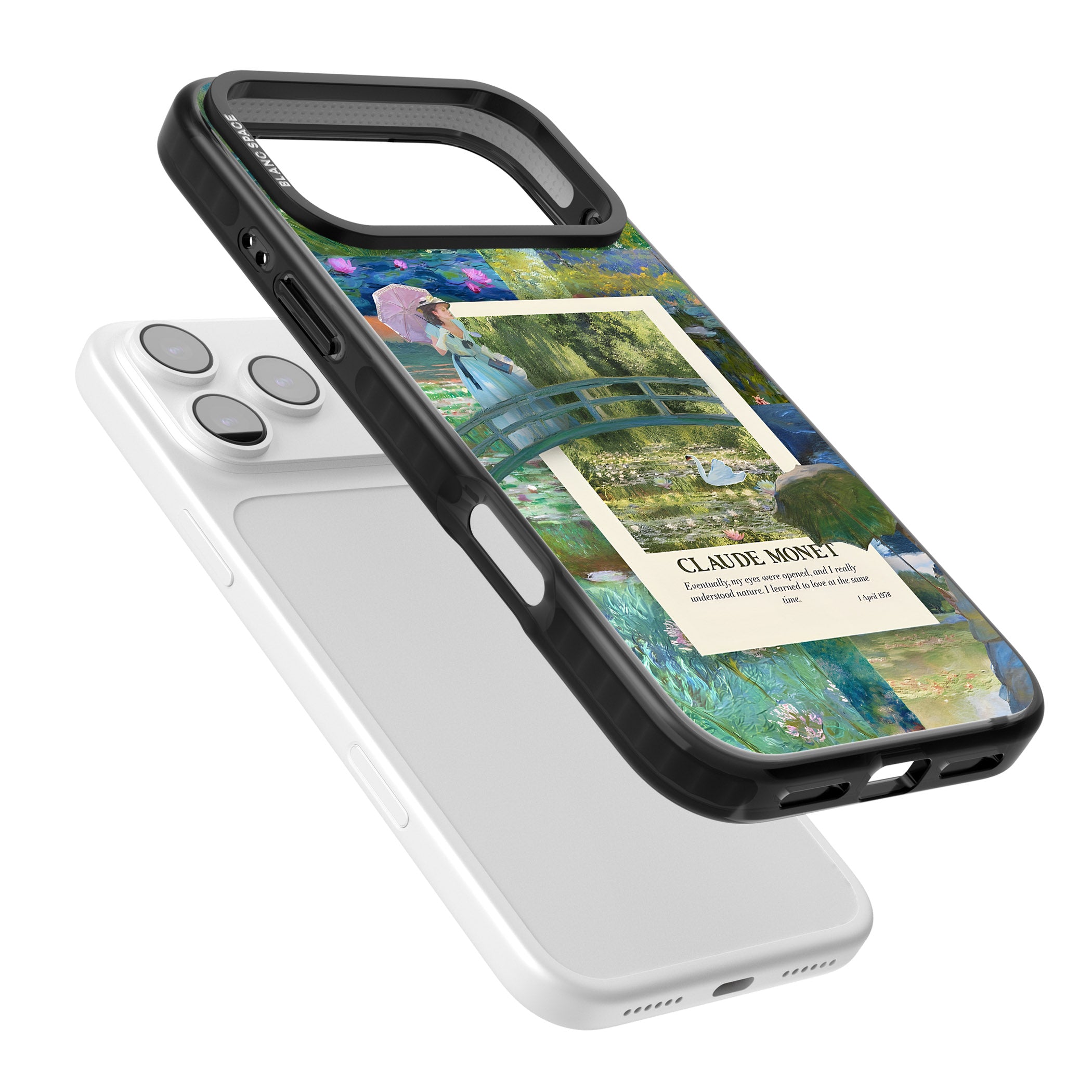 Monet Gardens iPhone 17 Pro Max Impact Black Phone Case Colours