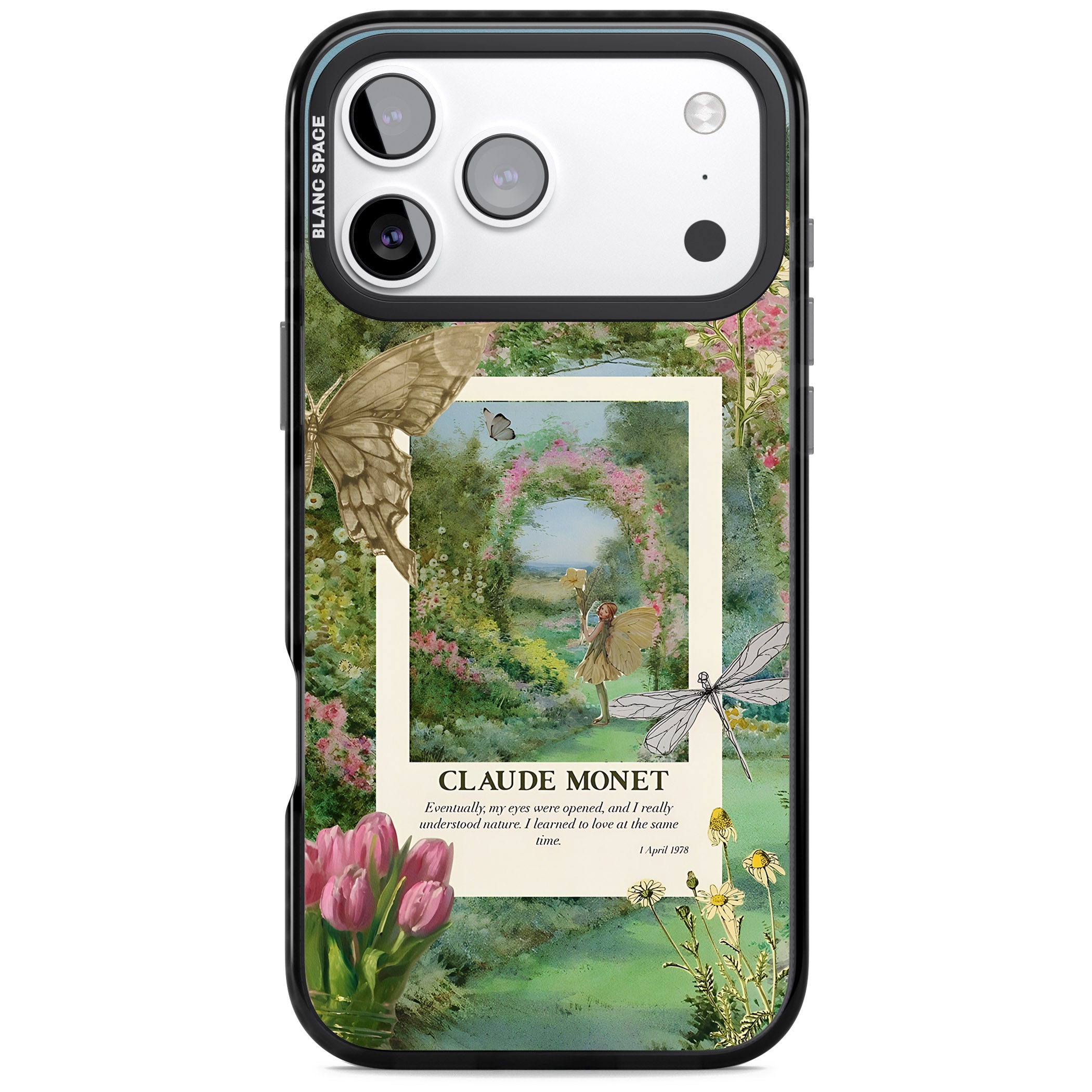 Monet Fairy Garden iPhone 17 Pro Max Impact Black Phone Case