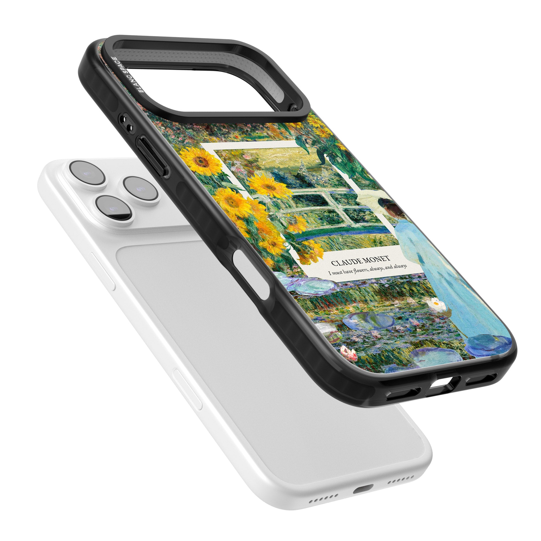 Monet Garden Bridge iPhone 17 Pro Max Impact Black Phone Case Colours