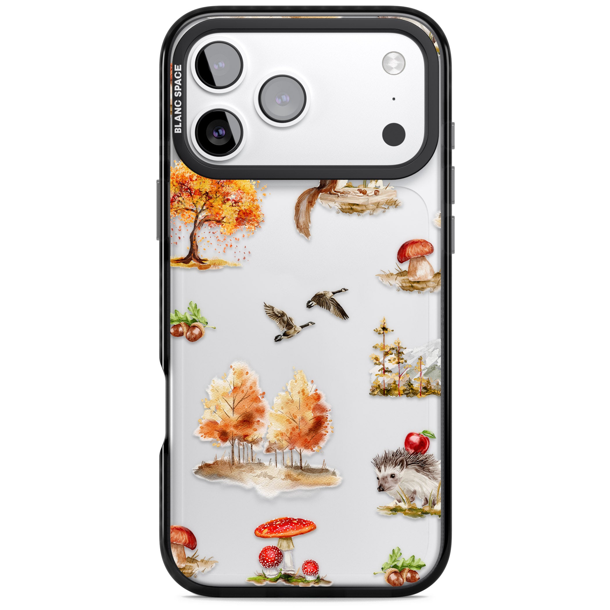 Fall Forest Friends iPhone 17 Pro Max Impact Black Phone Case