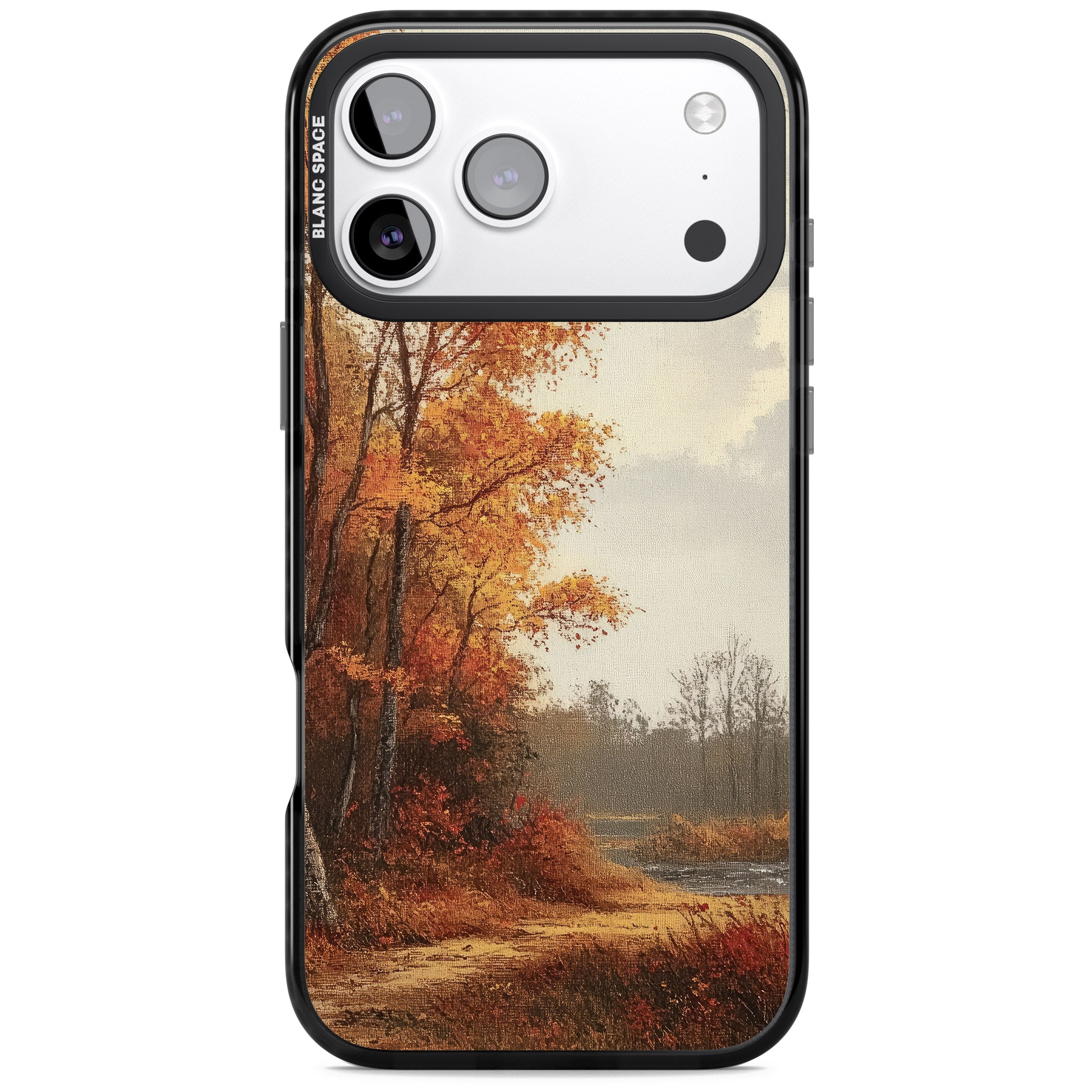 Vintage Autumn Oil Painting iPhone 17 Pro Max Impact Black Phone Case