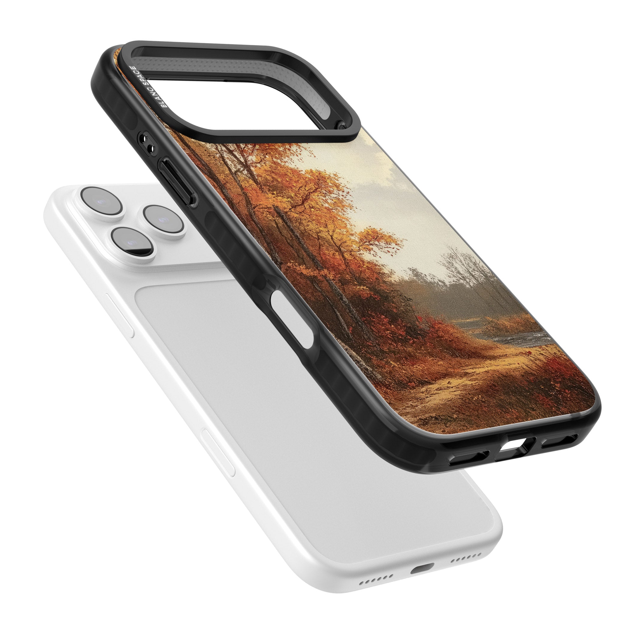 Vintage Autumn Oil Painting iPhone 17 Pro Max Impact Black Phone Case Colours