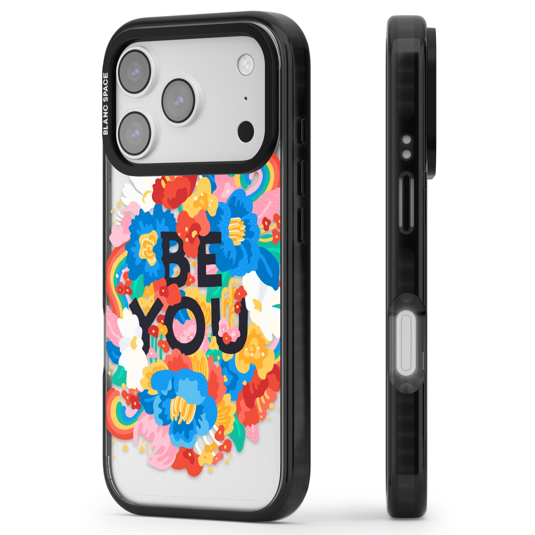 Be You iPhone 17 Pro Max Impact Black Phone Case Side Profile