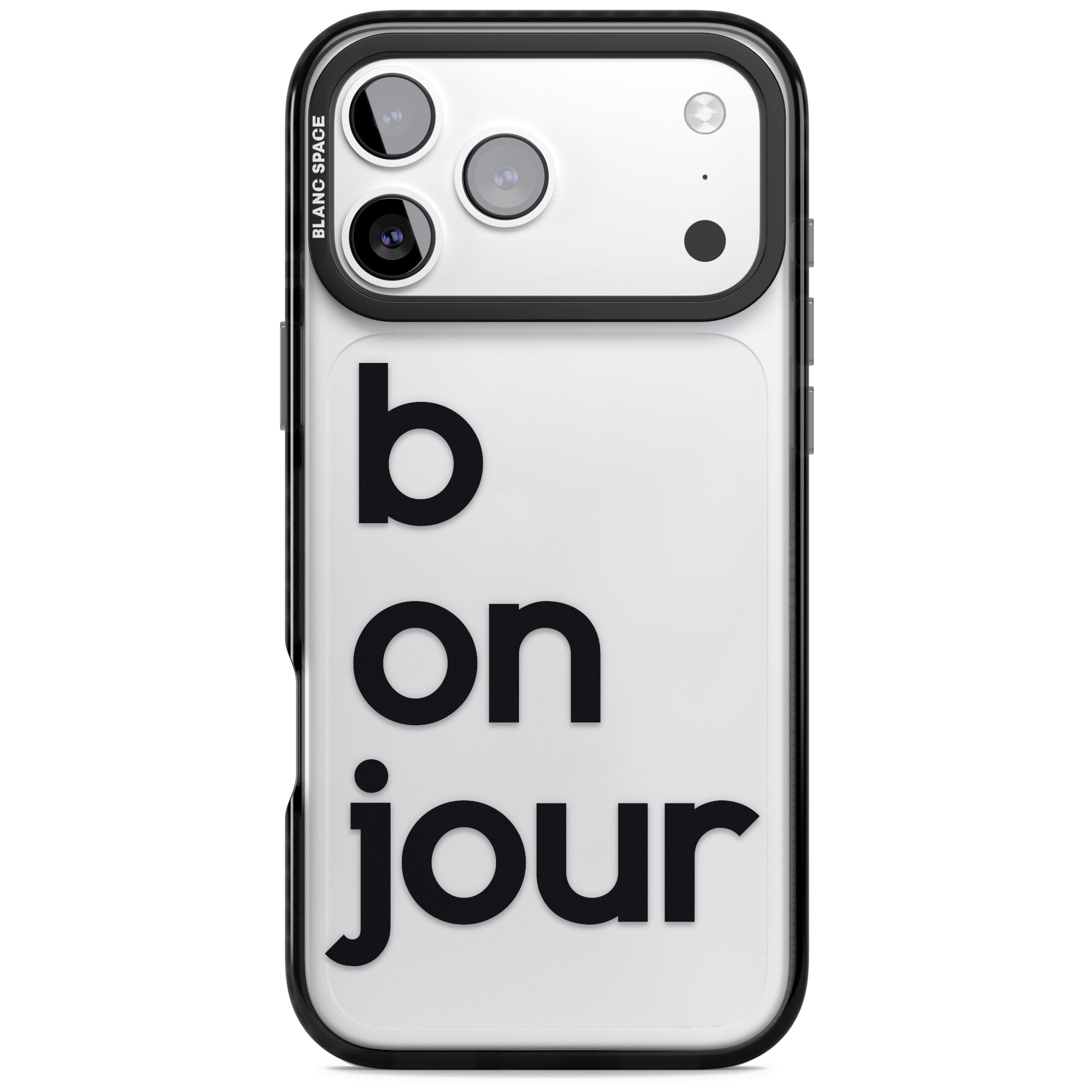 Bonjour iPhone 17 Pro Max Impact Black Phone Case