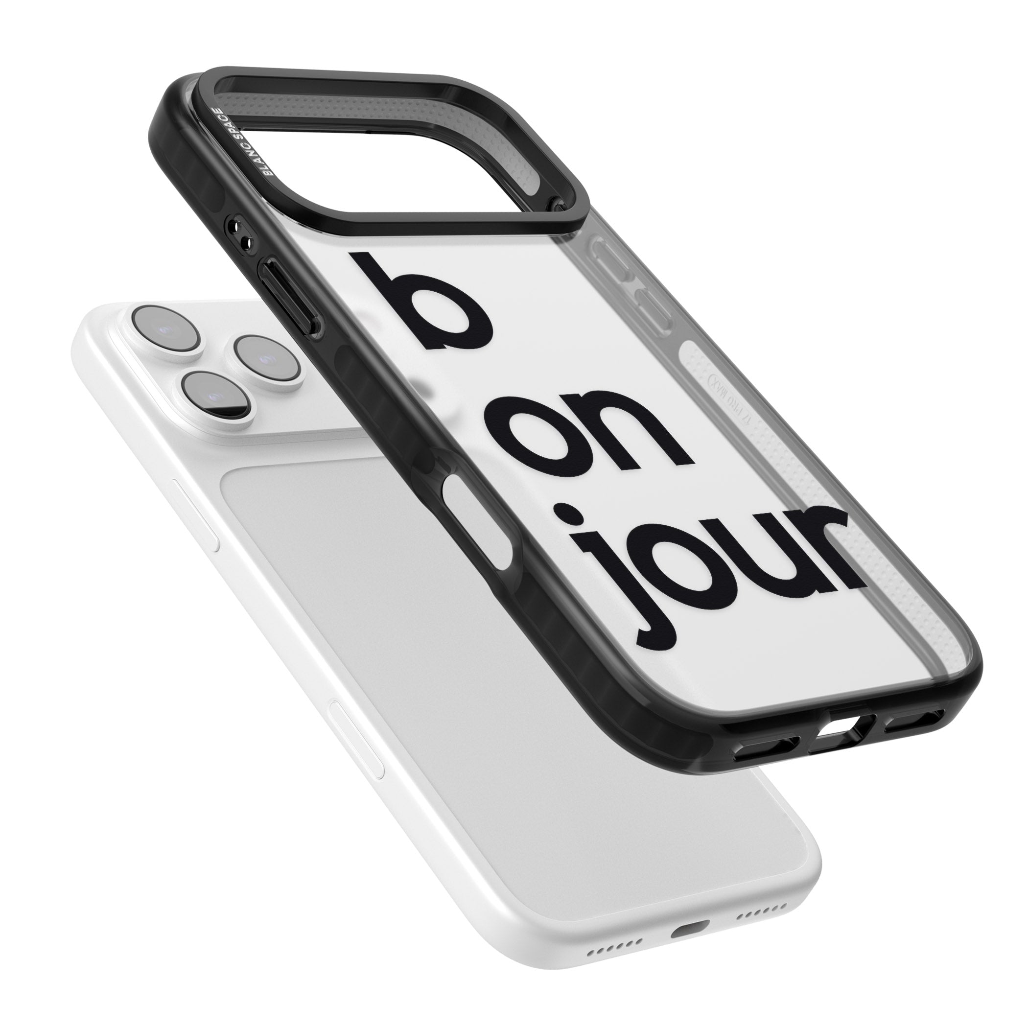 Bonjour iPhone 17 Pro Max Impact Black Phone Case Colours