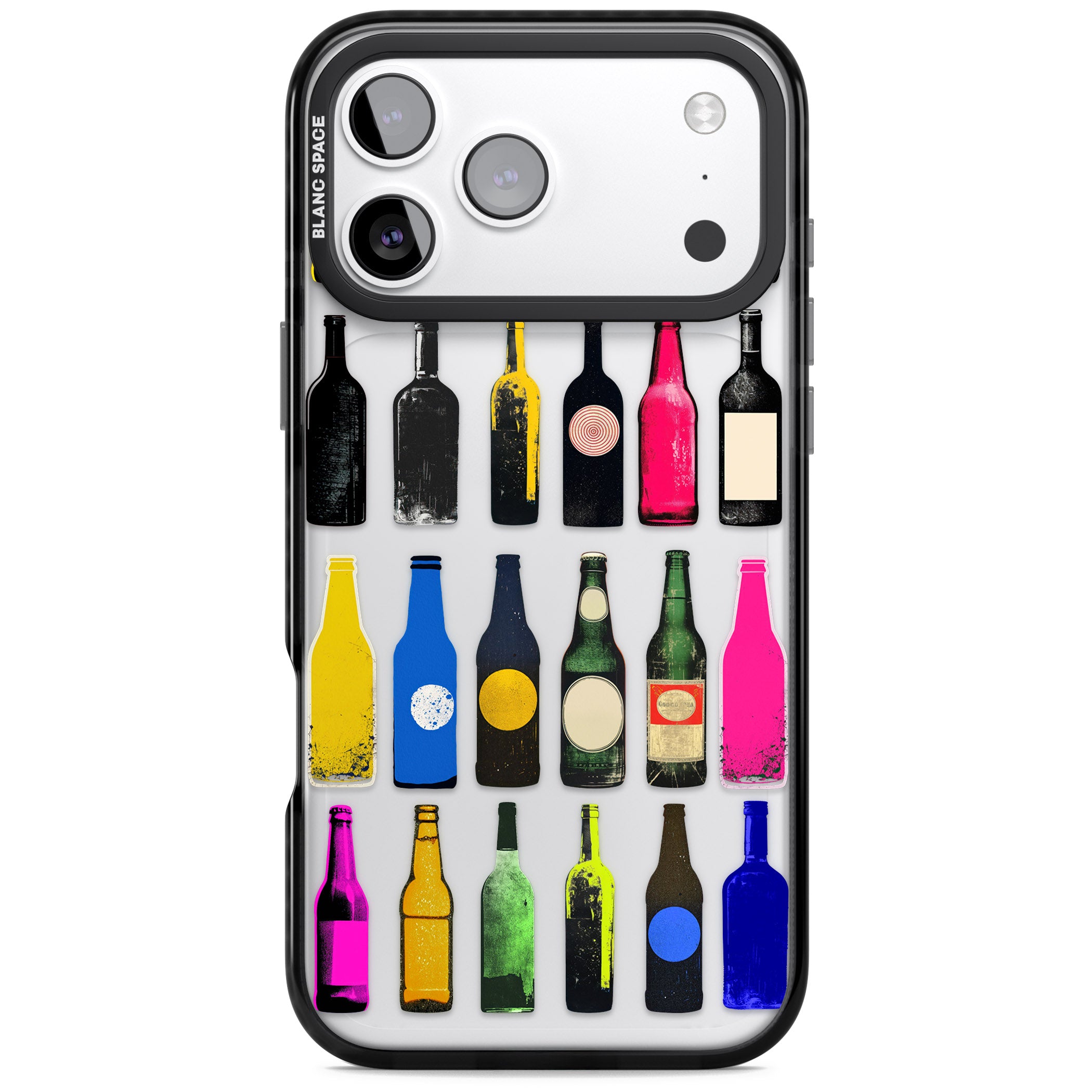 Glass Bottles iPhone 17 Pro Max Impact Black Phone Case