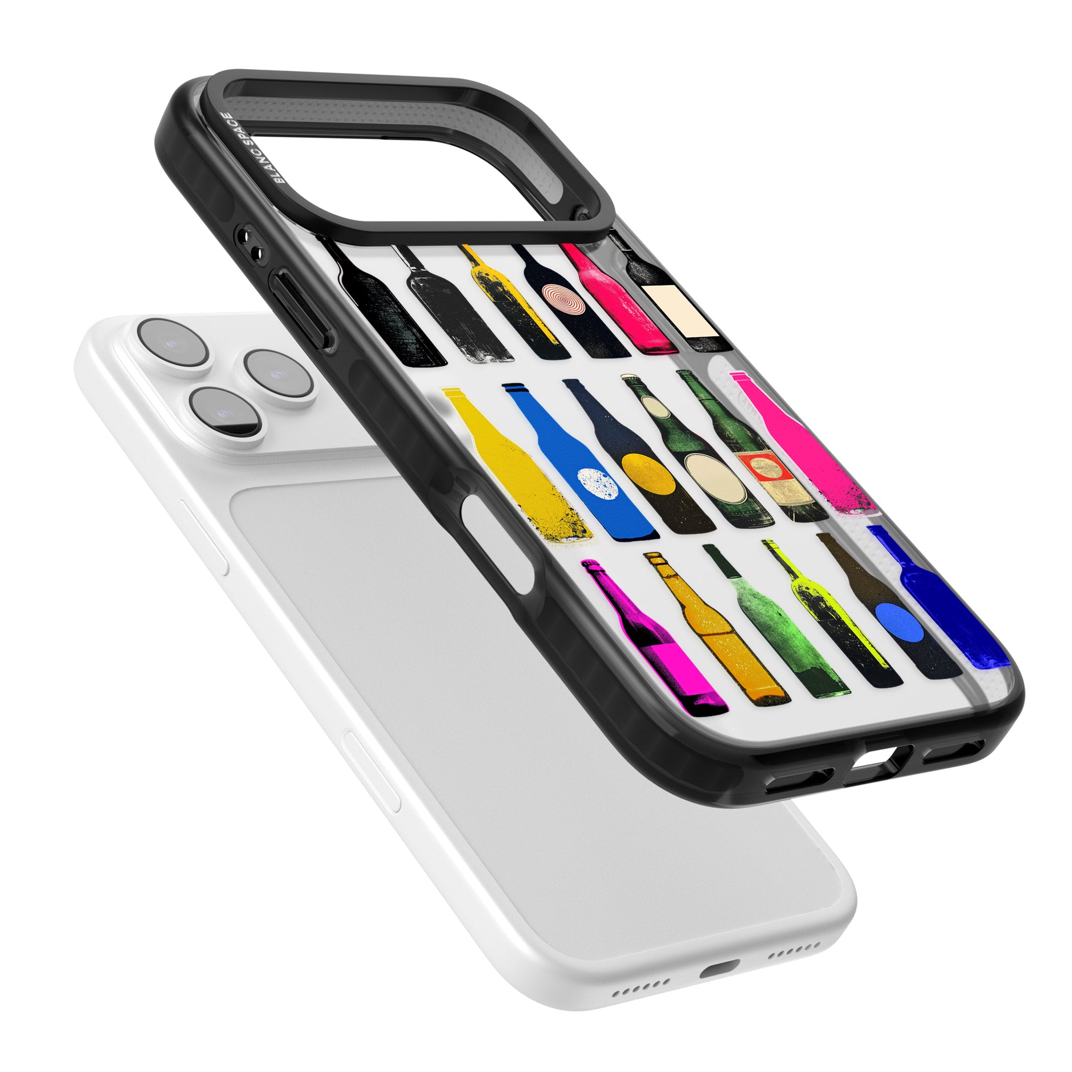 Glass Bottles iPhone 17 Pro Max Impact Black Phone Case Colours