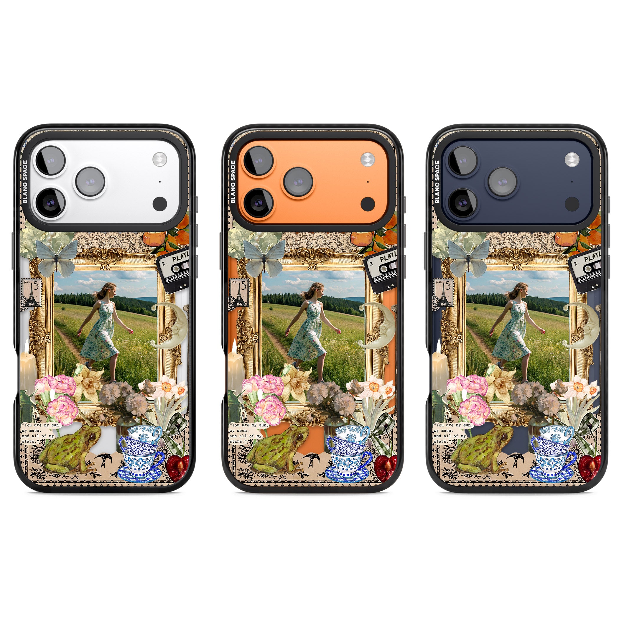 Personalised Country Collage Frame iPhone 17 Pro Impact Black Phone Case APT Impact Protection