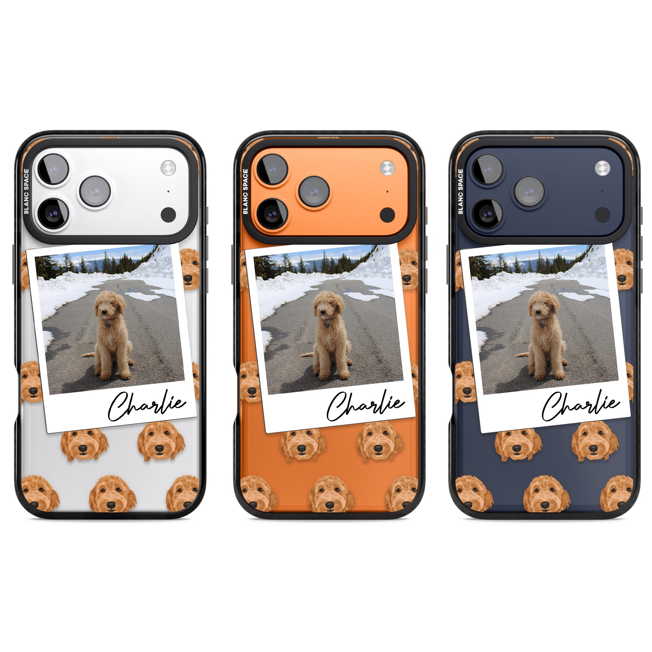 Personalised Golden Doodle Dog Photo iPhone 17 Pro Impact Black Phone Case APT Impact Protection
