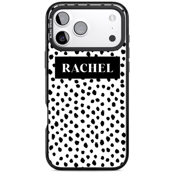 Personalised Black Dot Pattern
