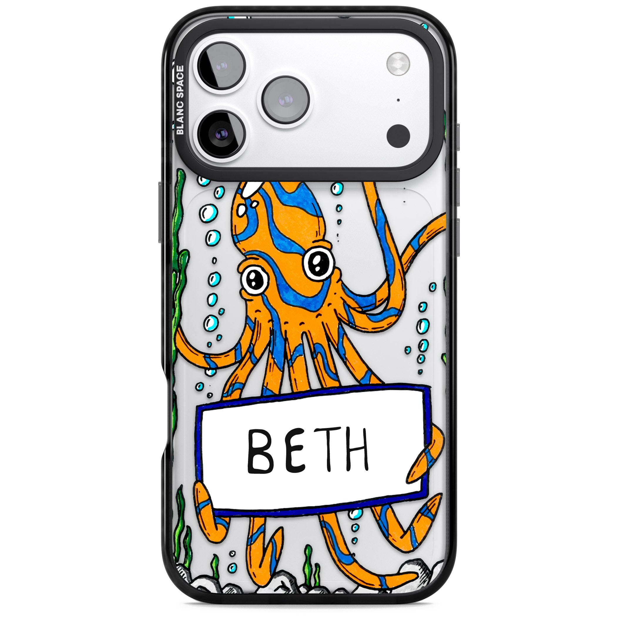Personalised Octo iPhone 17 Pro Max Impact Black Phone Case