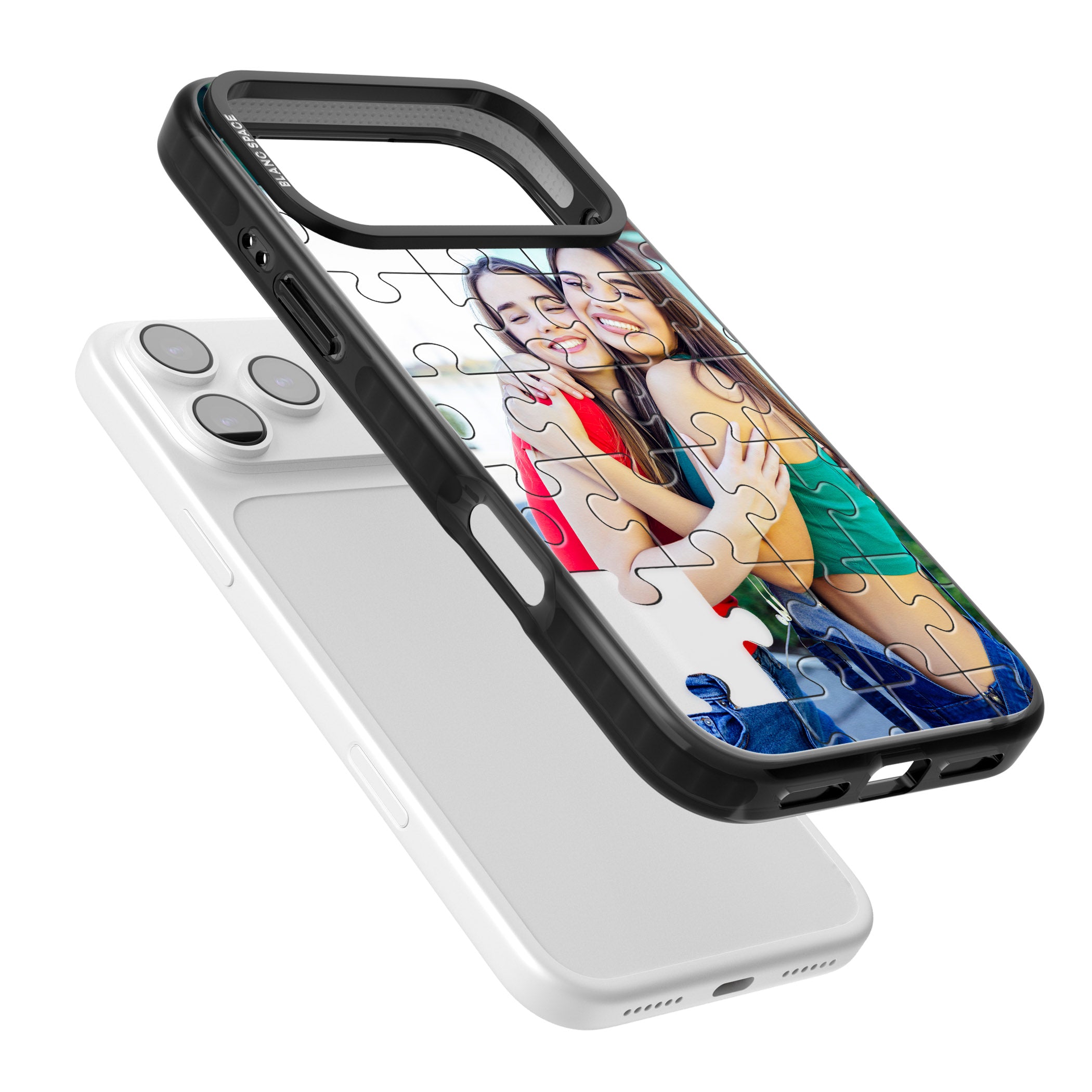 Personalised Jigsaw Puzzle Photo iPhone 17 Pro Max Impact Black Phone Case Colours