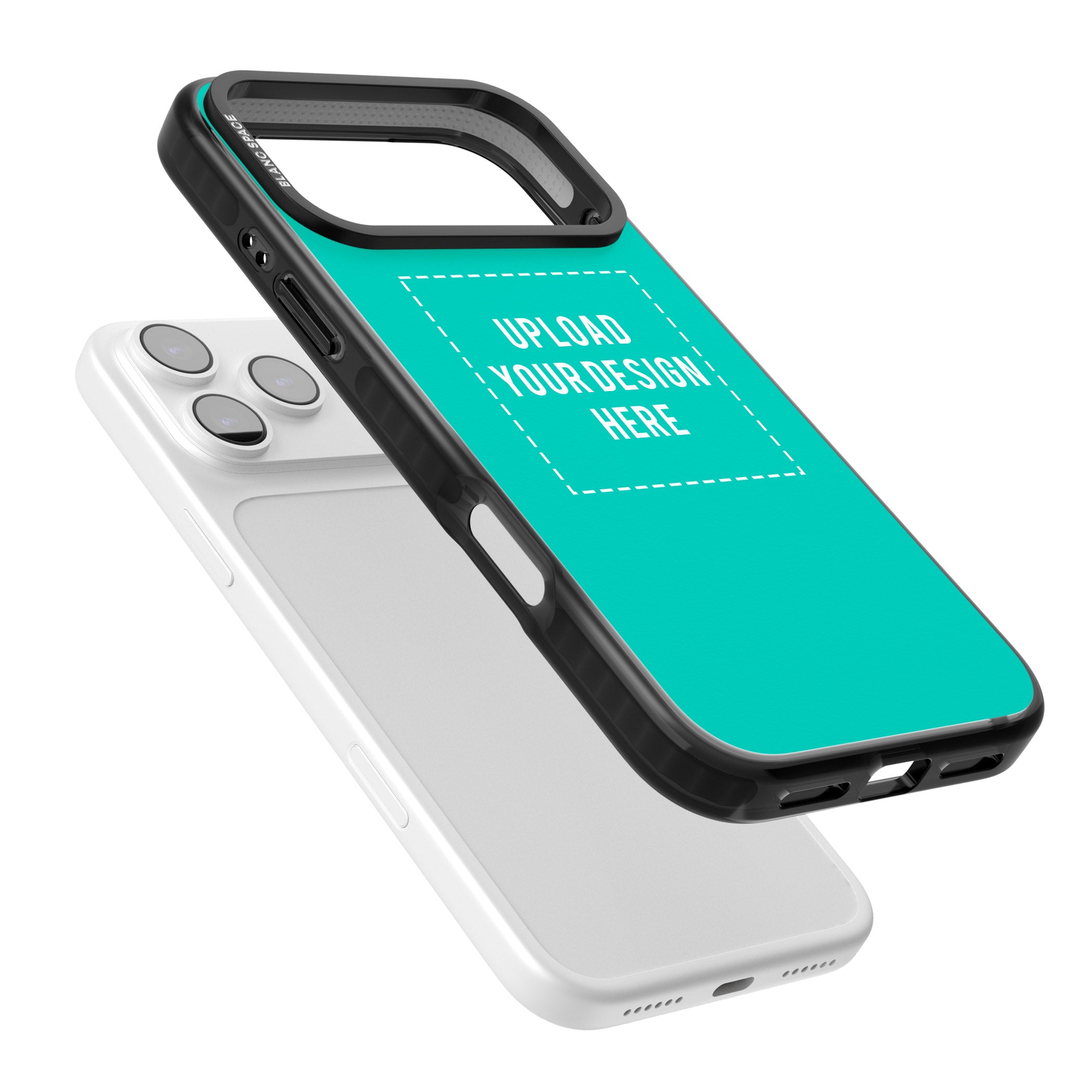Personalised Personalise Your Own Design iPhone 17 Pro Max Impact Black Phone Case Colours