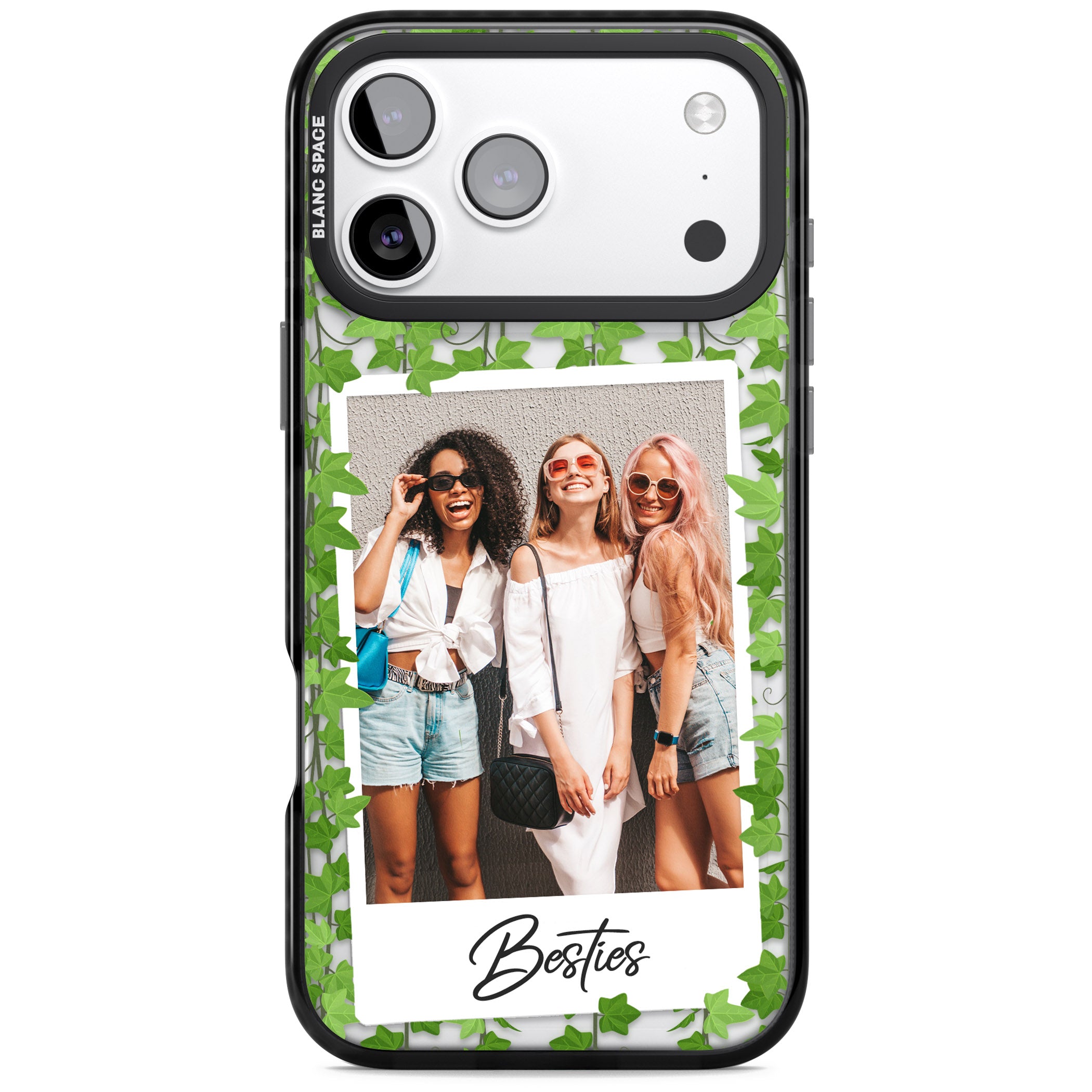 Personalised Ivy Vine Instant Photo iPhone 17 Pro Max Impact Black Phone Case
