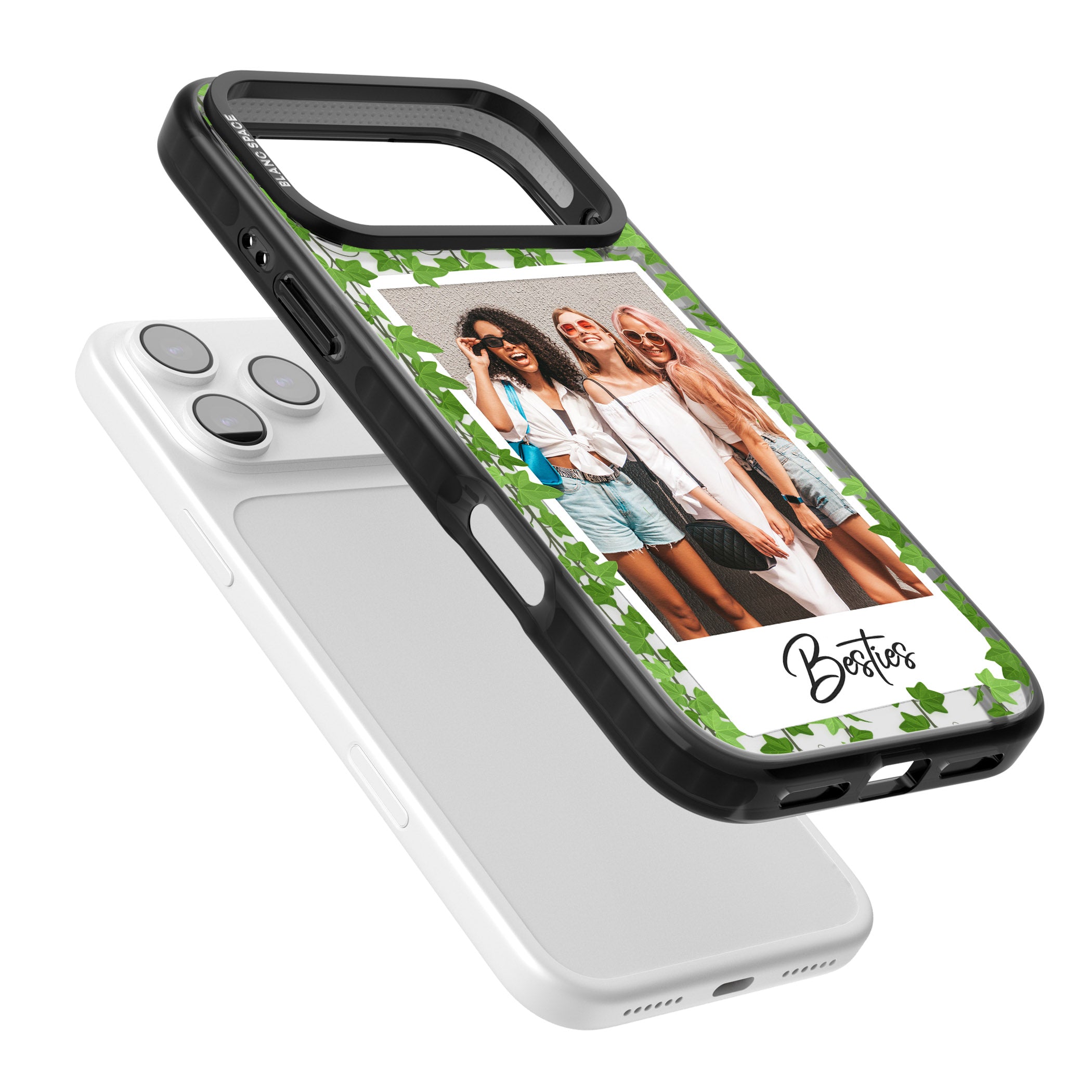 Personalised Ivy Vine Instant Photo iPhone 17 Pro Max Impact Black Phone Case Colours