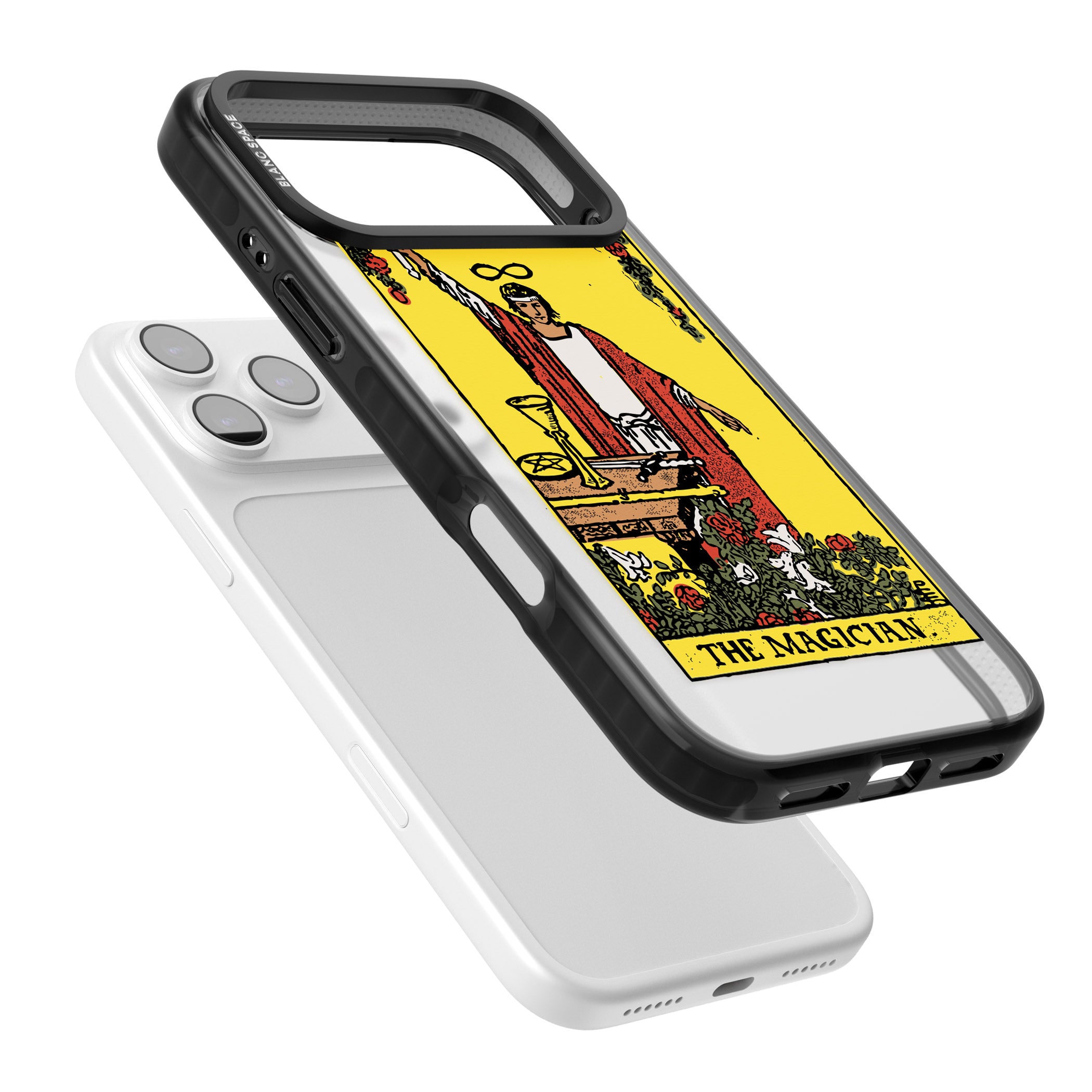 Personalised The Magician Tarot Card (Color) iPhone 17 Pro Max Impact Black Phone Case Colours