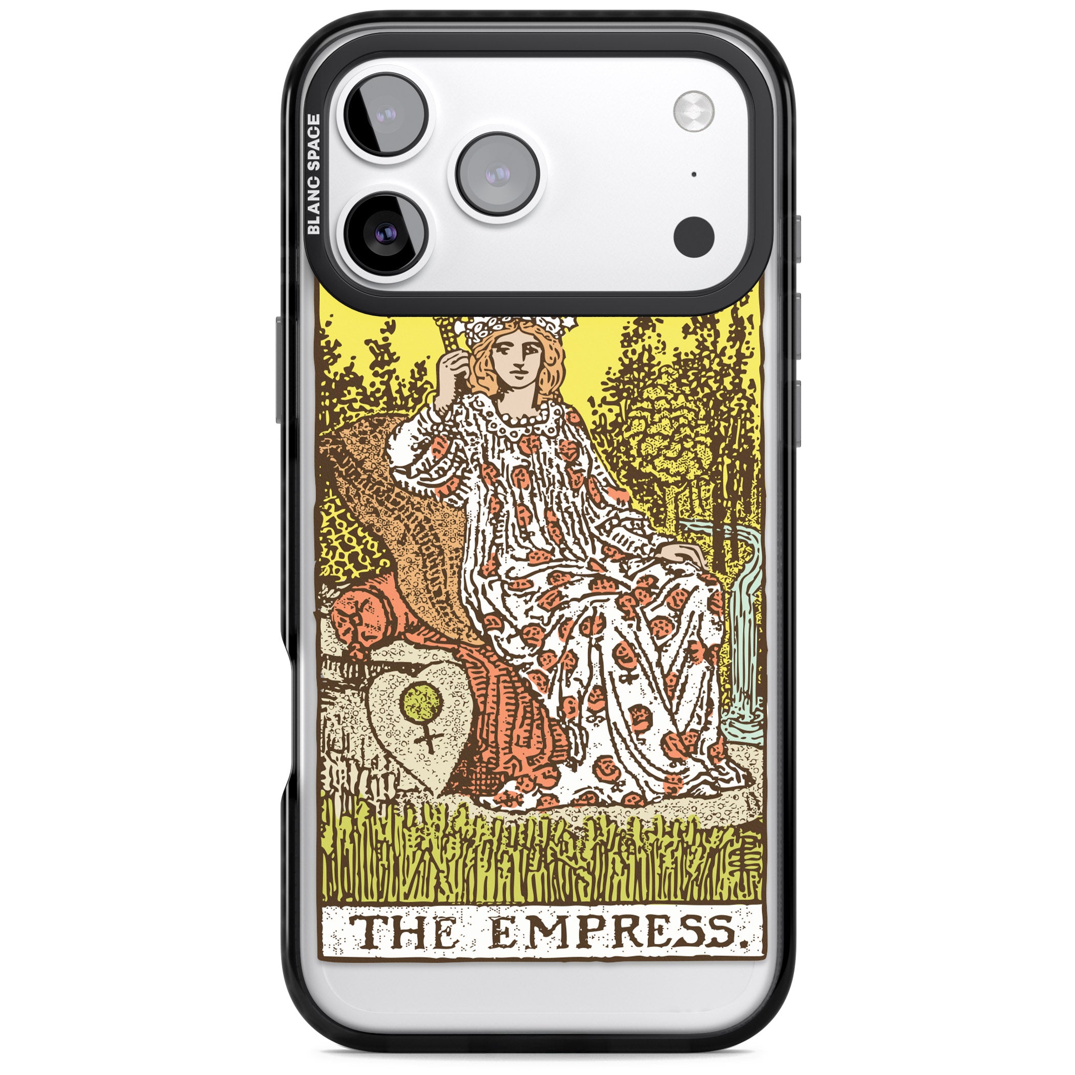 Personalised The Empress Tarot Card (Color) iPhone 17 Pro Max Impact Black Phone Case