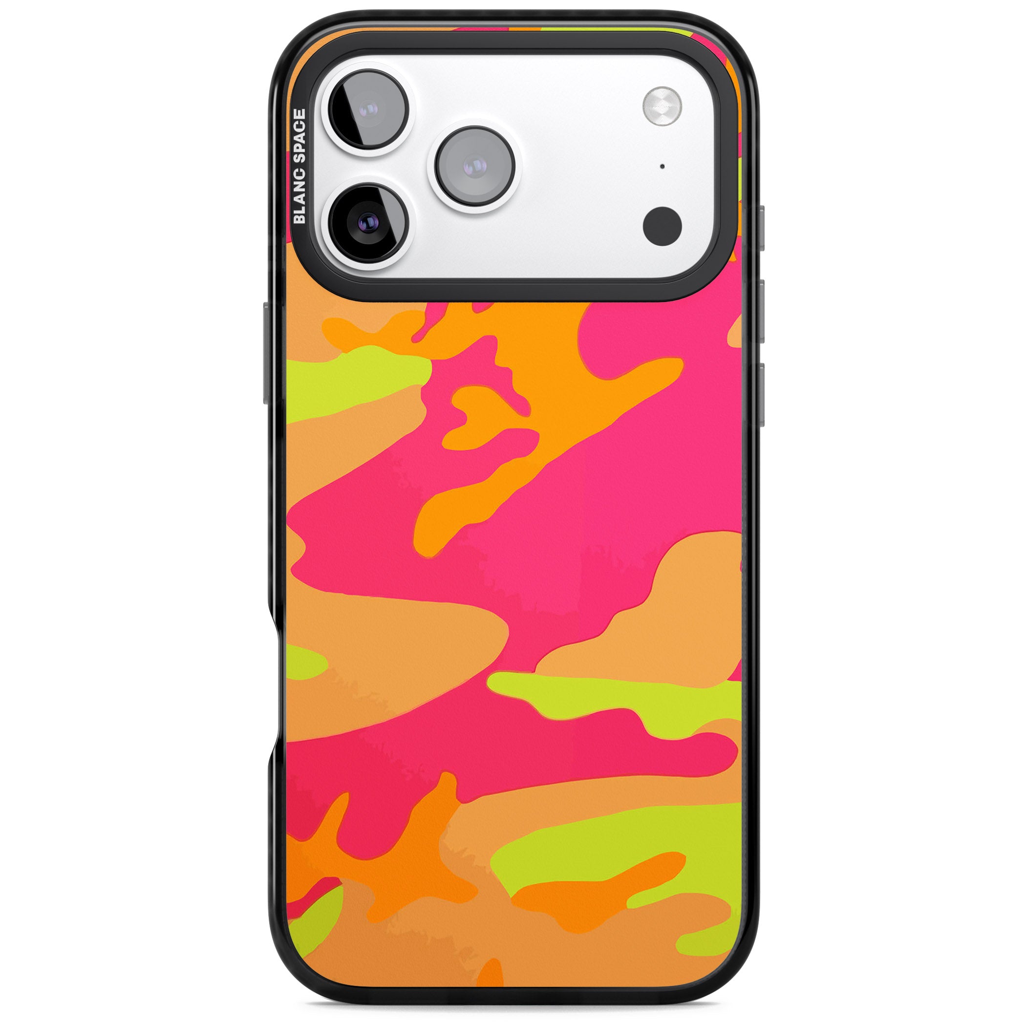 Neon Camo iPhone 17 Pro Max Impact Black Phone Case