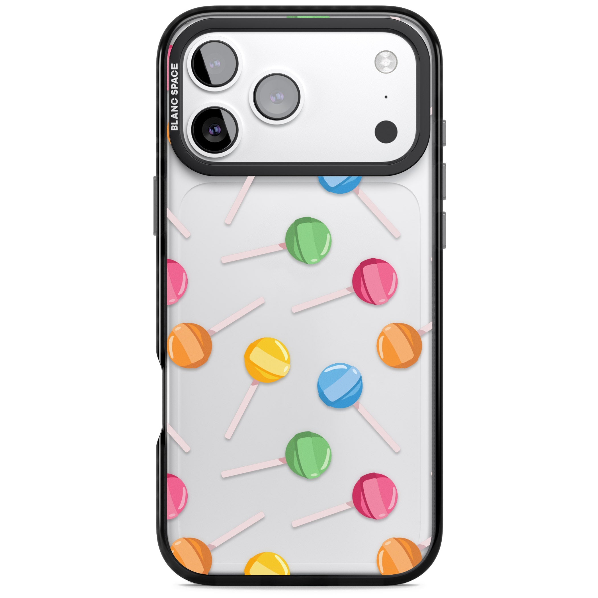 Lollipop Pattern iPhone 17 Pro Max Impact Black Phone Case