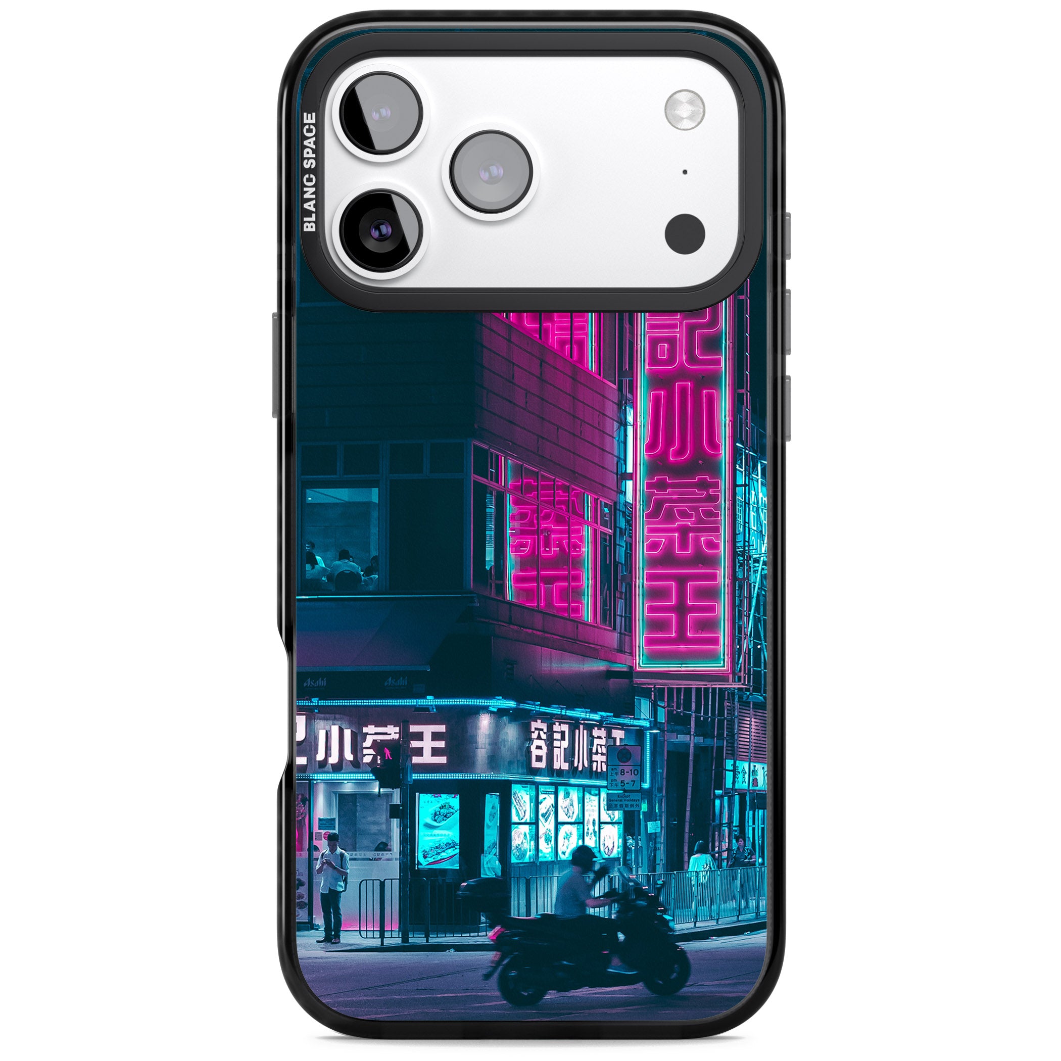 Neon City Ride iPhone 17 Pro Max Impact Black Phone Case