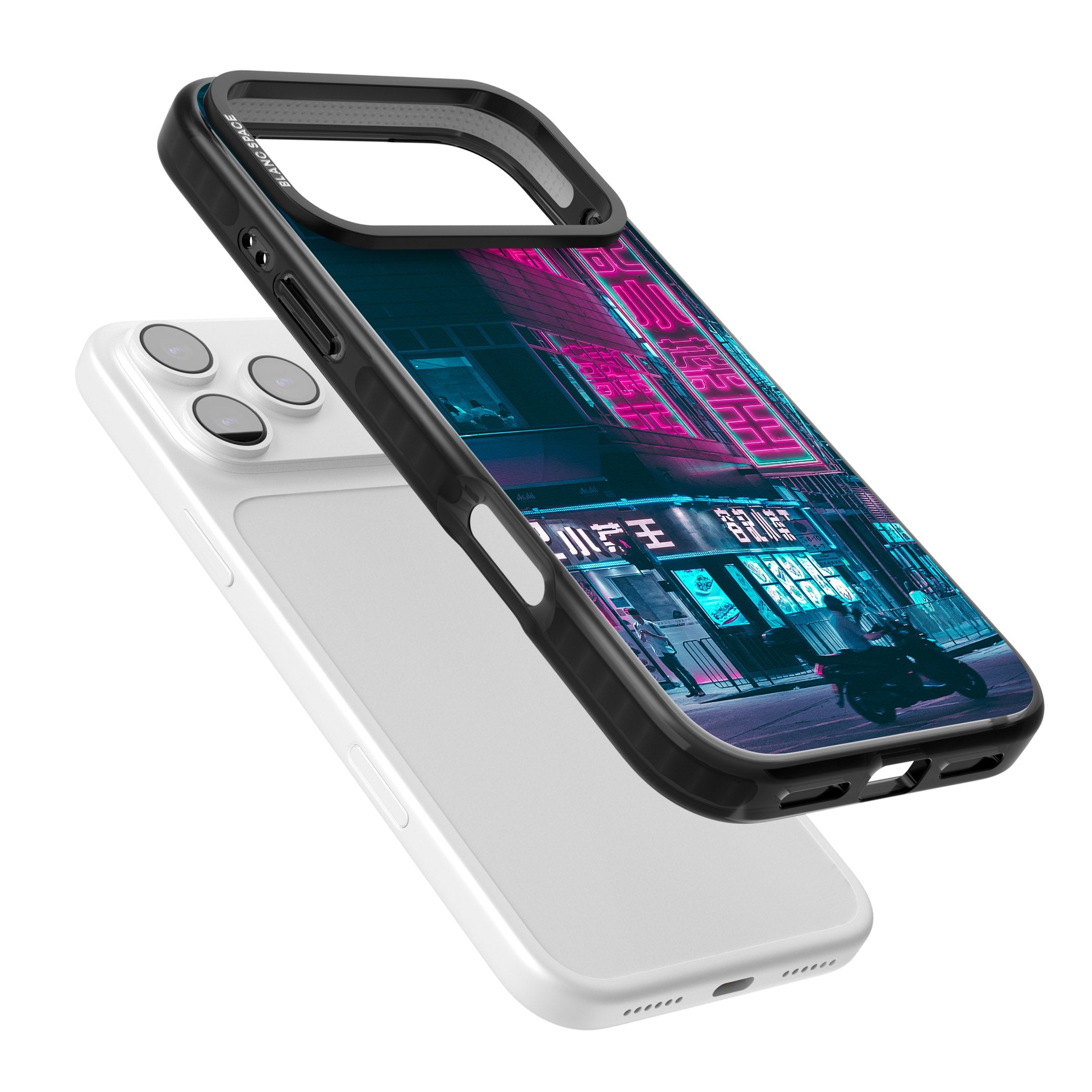 Neon City Ride iPhone 17 Pro Max Impact Black Phone Case Colours