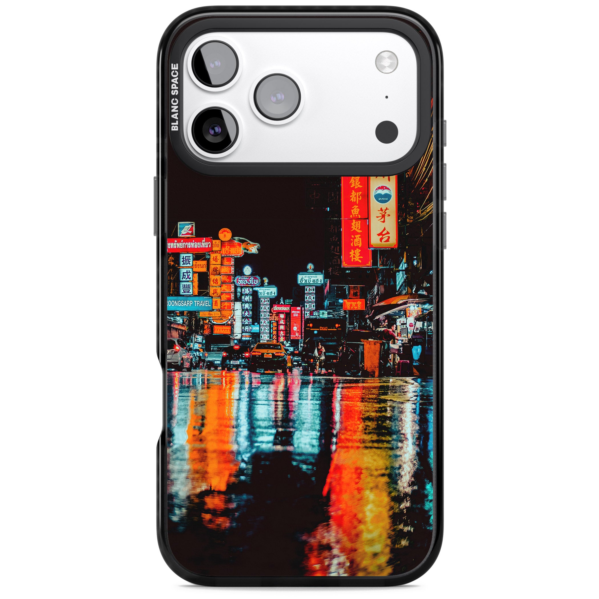 Neon City iPhone 17 Pro Max Impact Black Phone Case