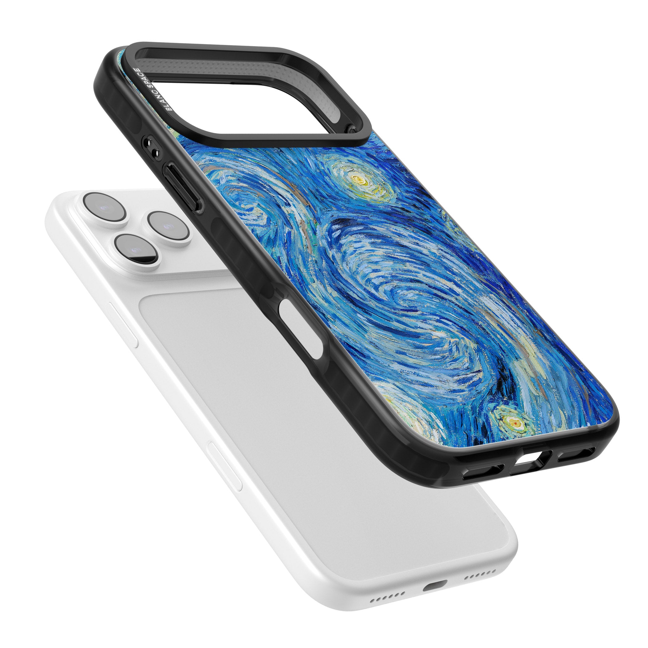 The Starry Night By Vincent Van Gogh iPhone 17 Pro Max Impact Black Phone Case Colours