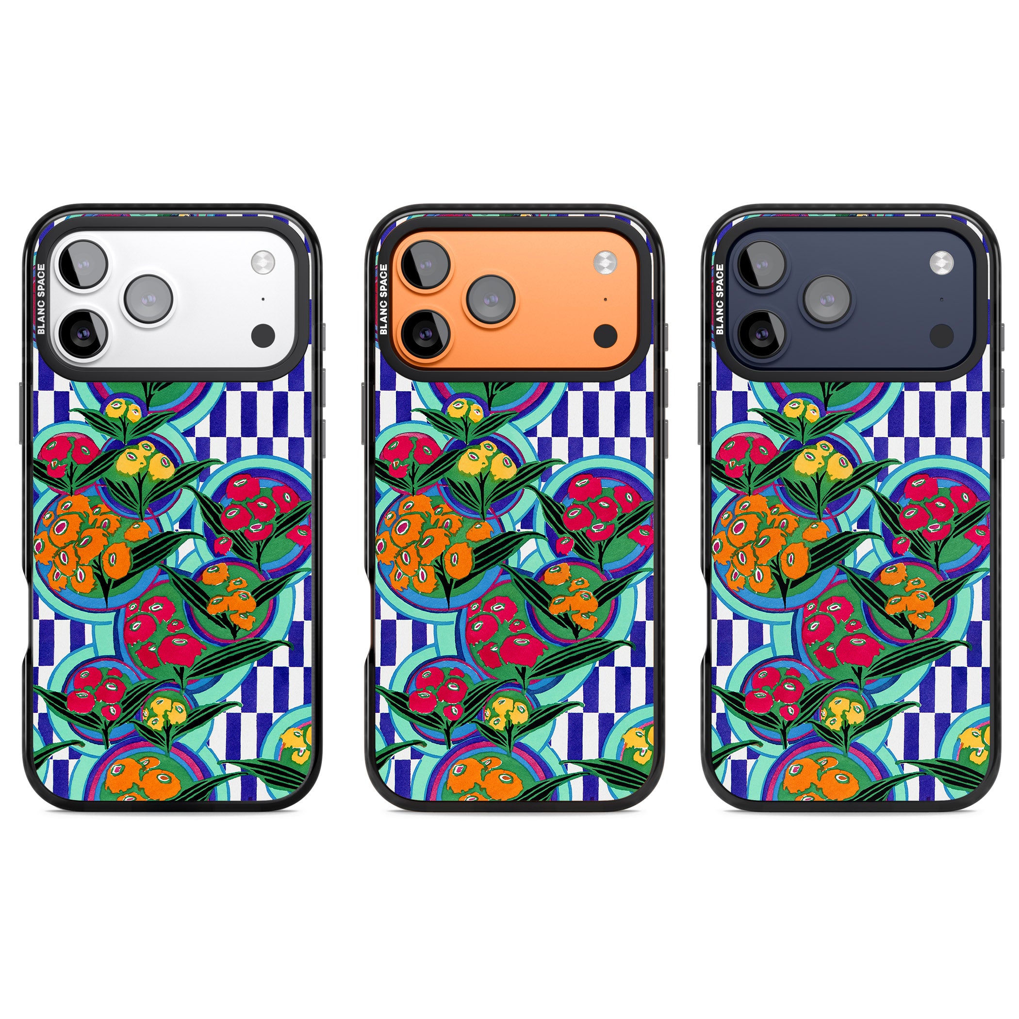 Vintage Fruit Plates iPhone 17 Pro Impact Black Phone Case APT Impact Protection