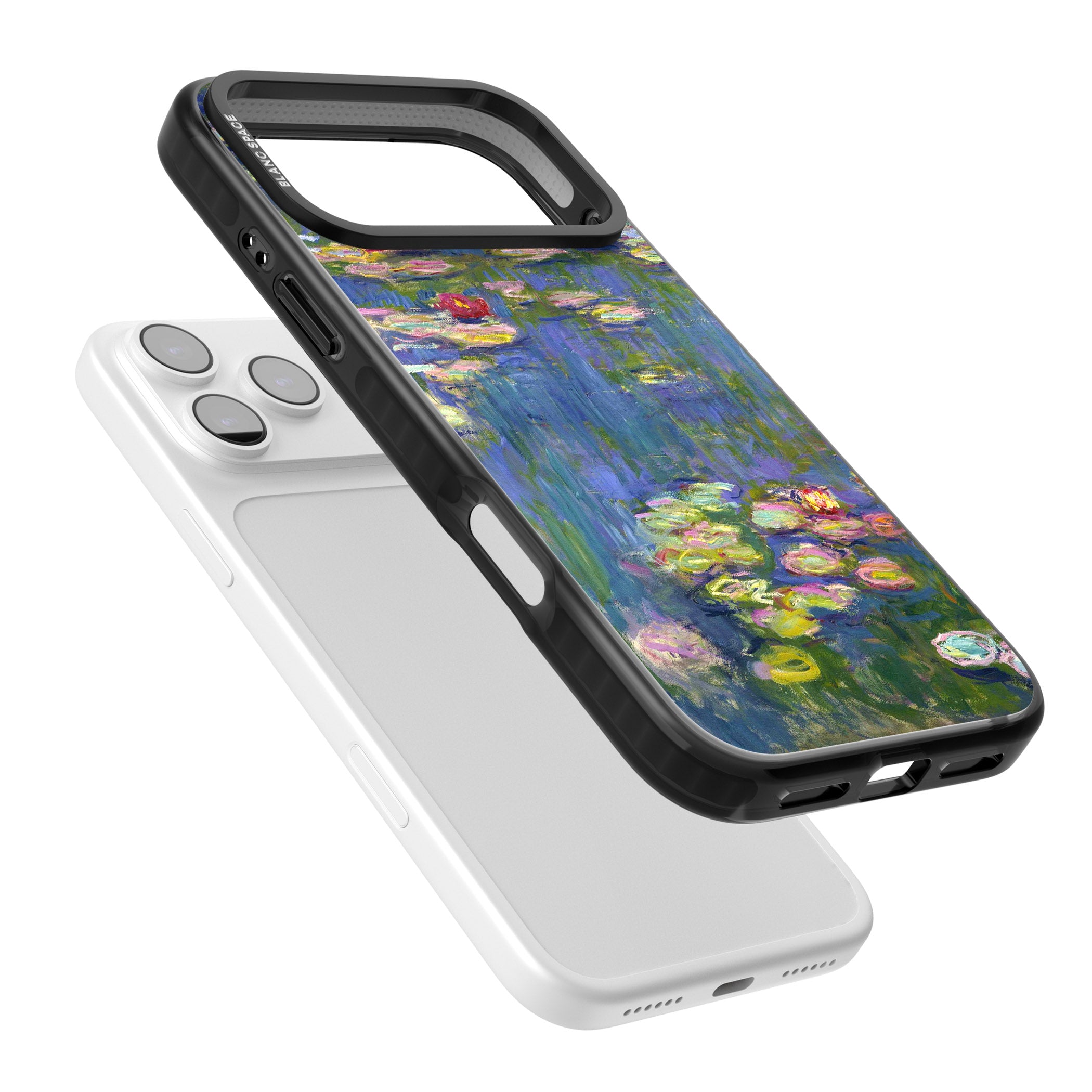 Water Lilies II iPhone 17 Pro Max Impact Black Phone Case Colours