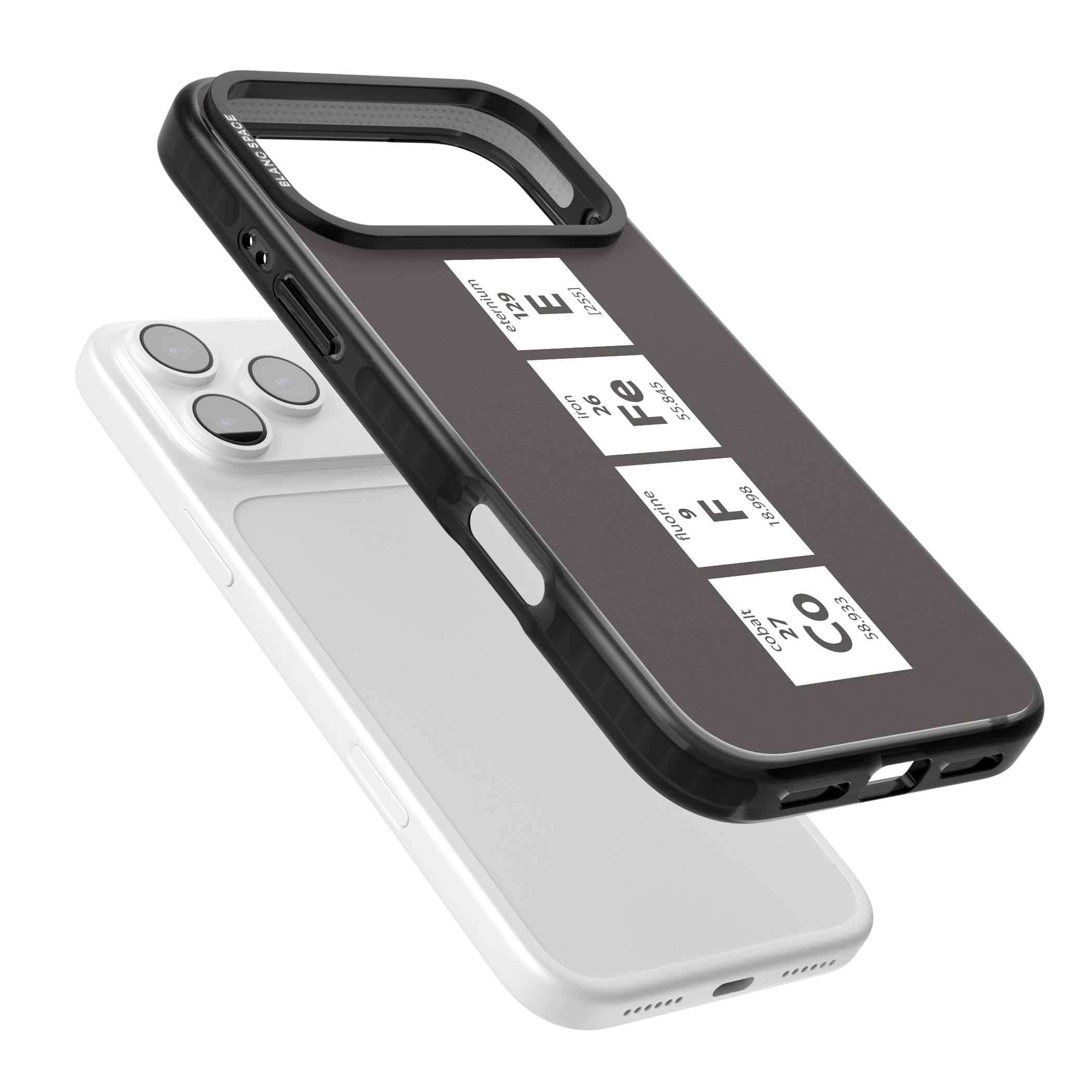 Coffee Element (Grey) iPhone 17 Pro Max Impact Black Phone Case Colours