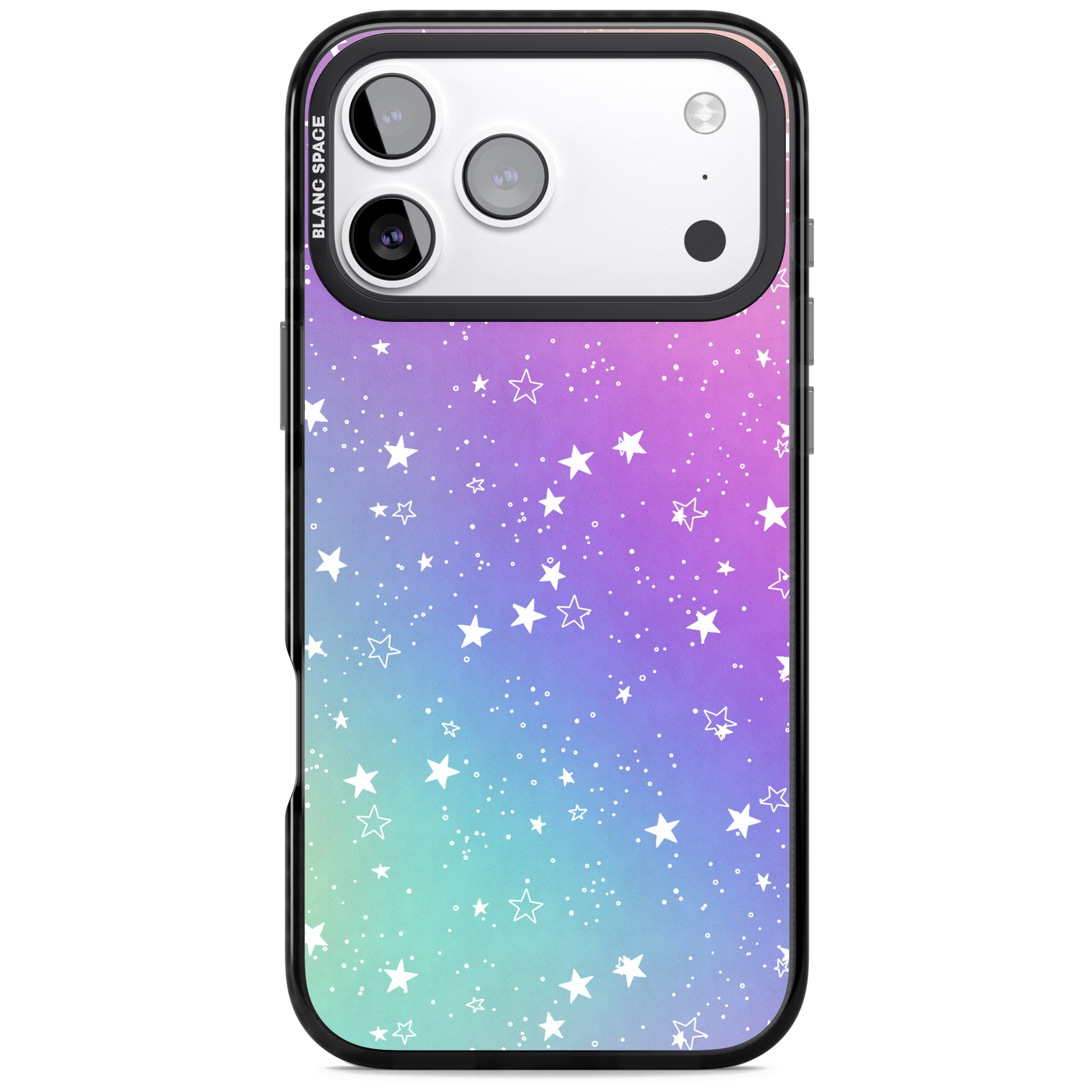 Pastel Starry Sky iPhone 17 Pro Impact Black Phone Case