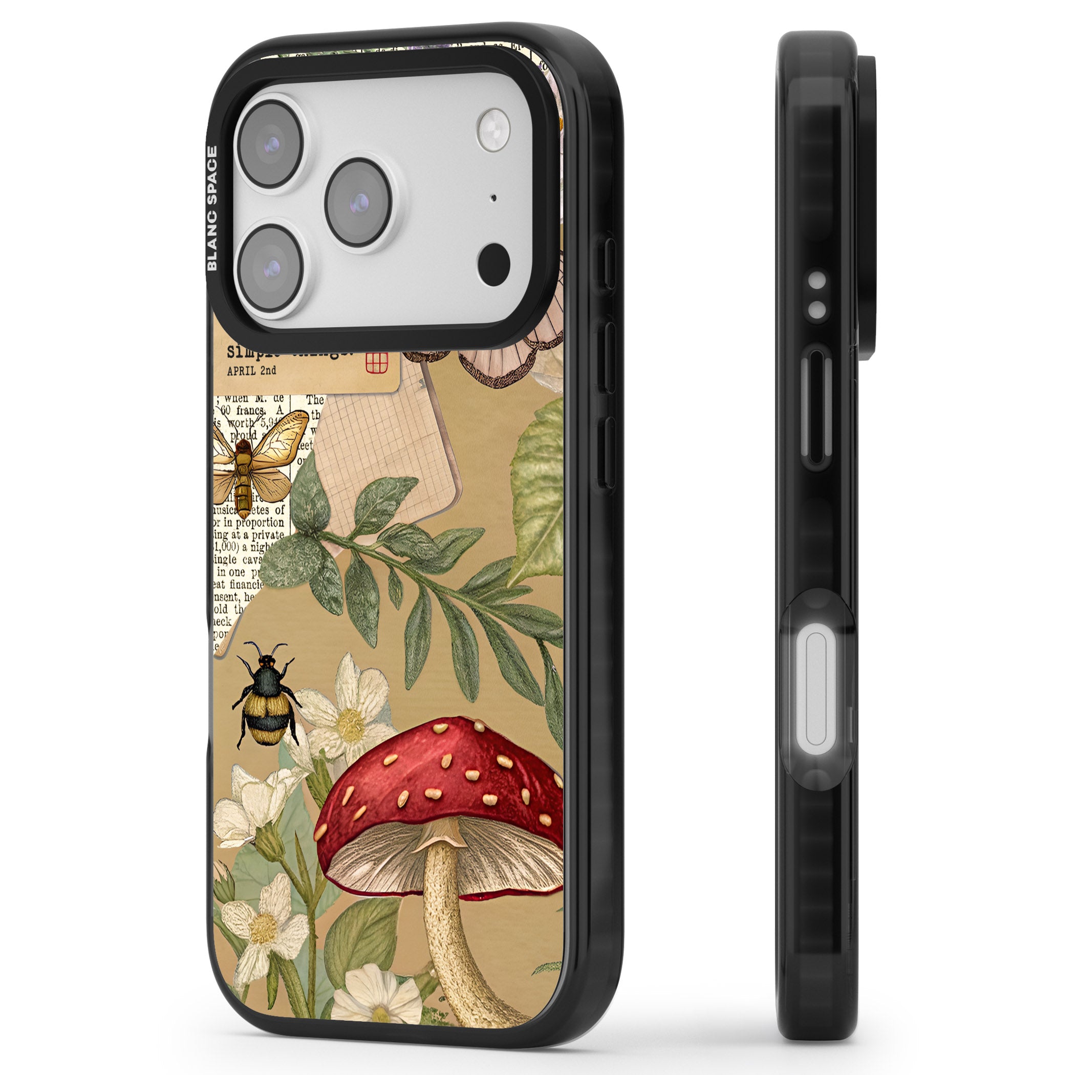 Simple Things iPhone 17 Pro Max Impact Black Phone Case Side Profile