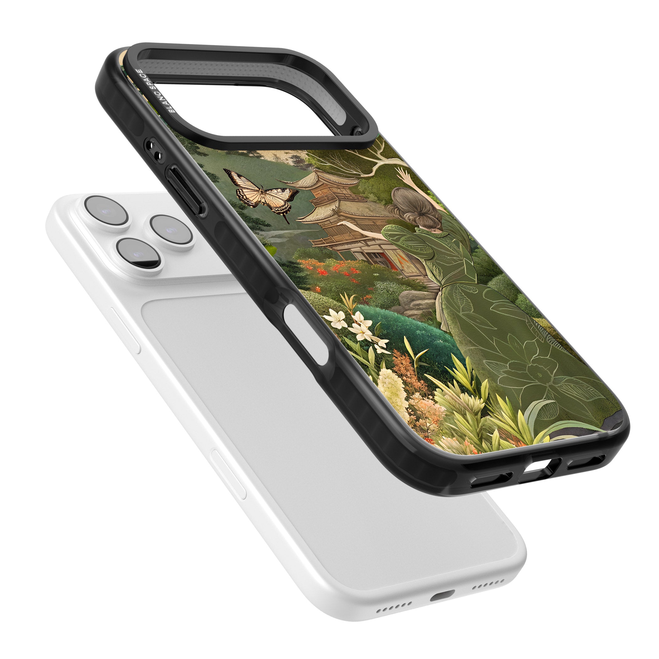 Japanese Nature iPhone 17 Pro Max Impact Black Phone Case Colours