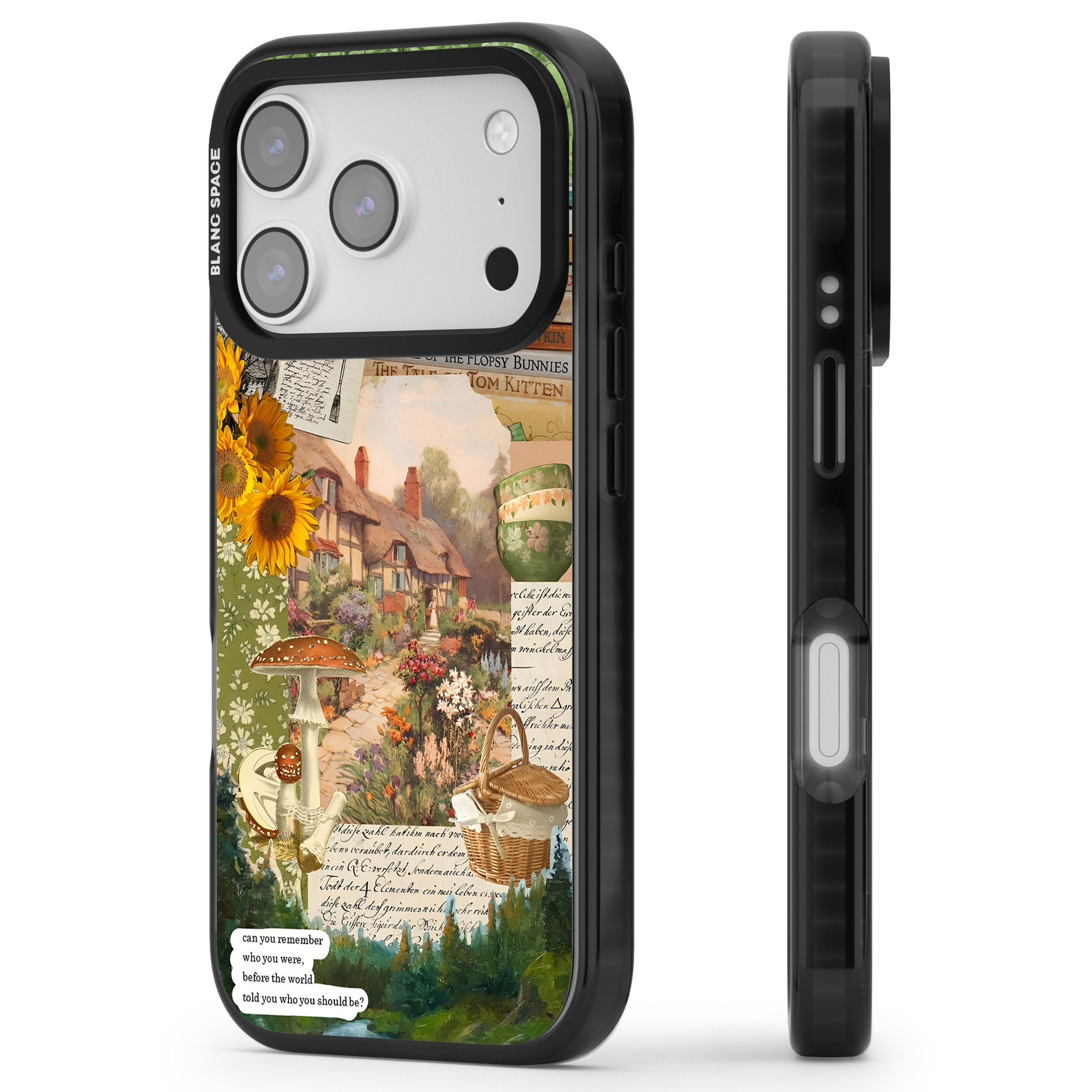 Bookworm iPhone 17 Pro Max Impact Black Phone Case Side Profile
