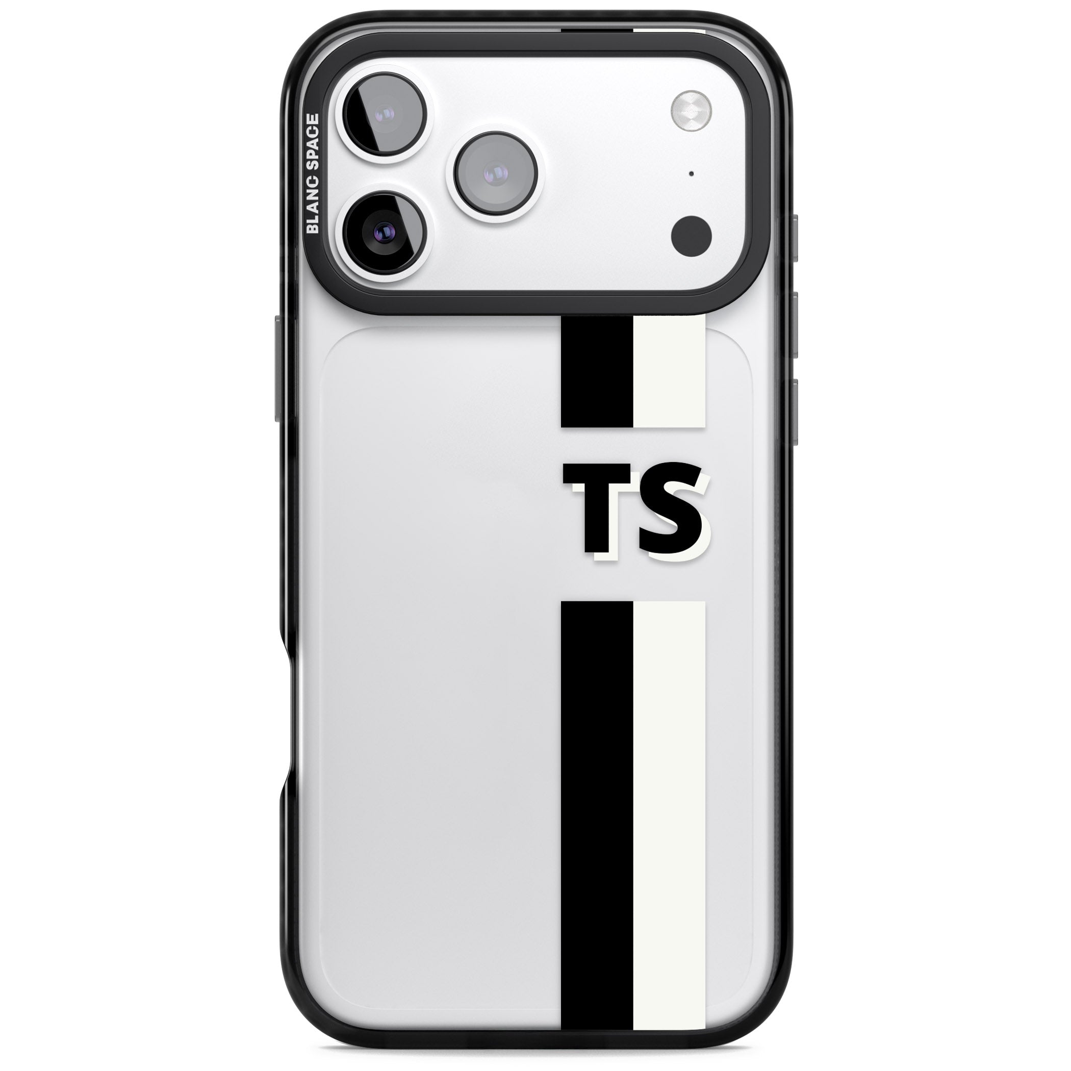 Personalised Black And White Stripe