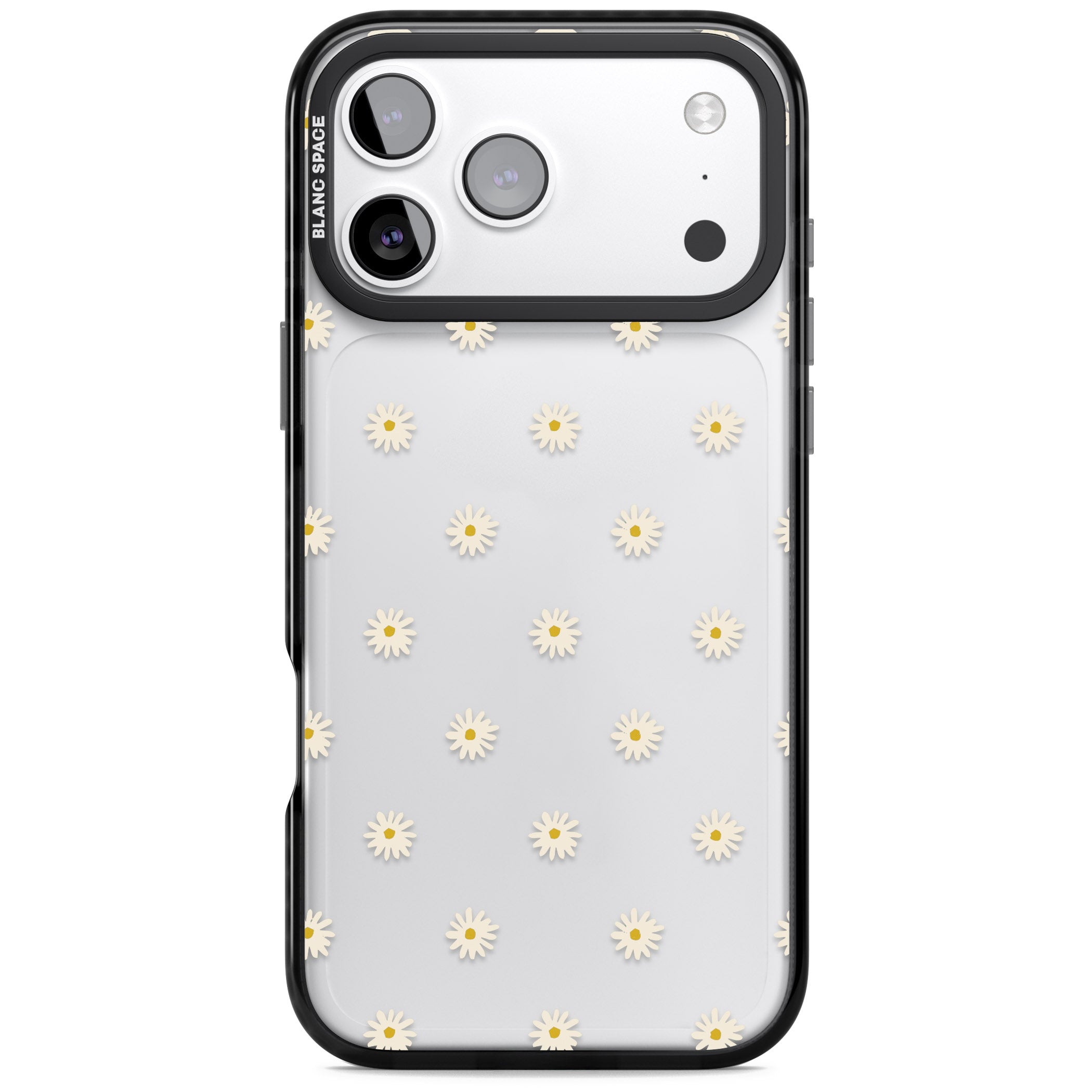 Daisy Pop Floral iPhone 17 Pro Max Impact Black Phone Case