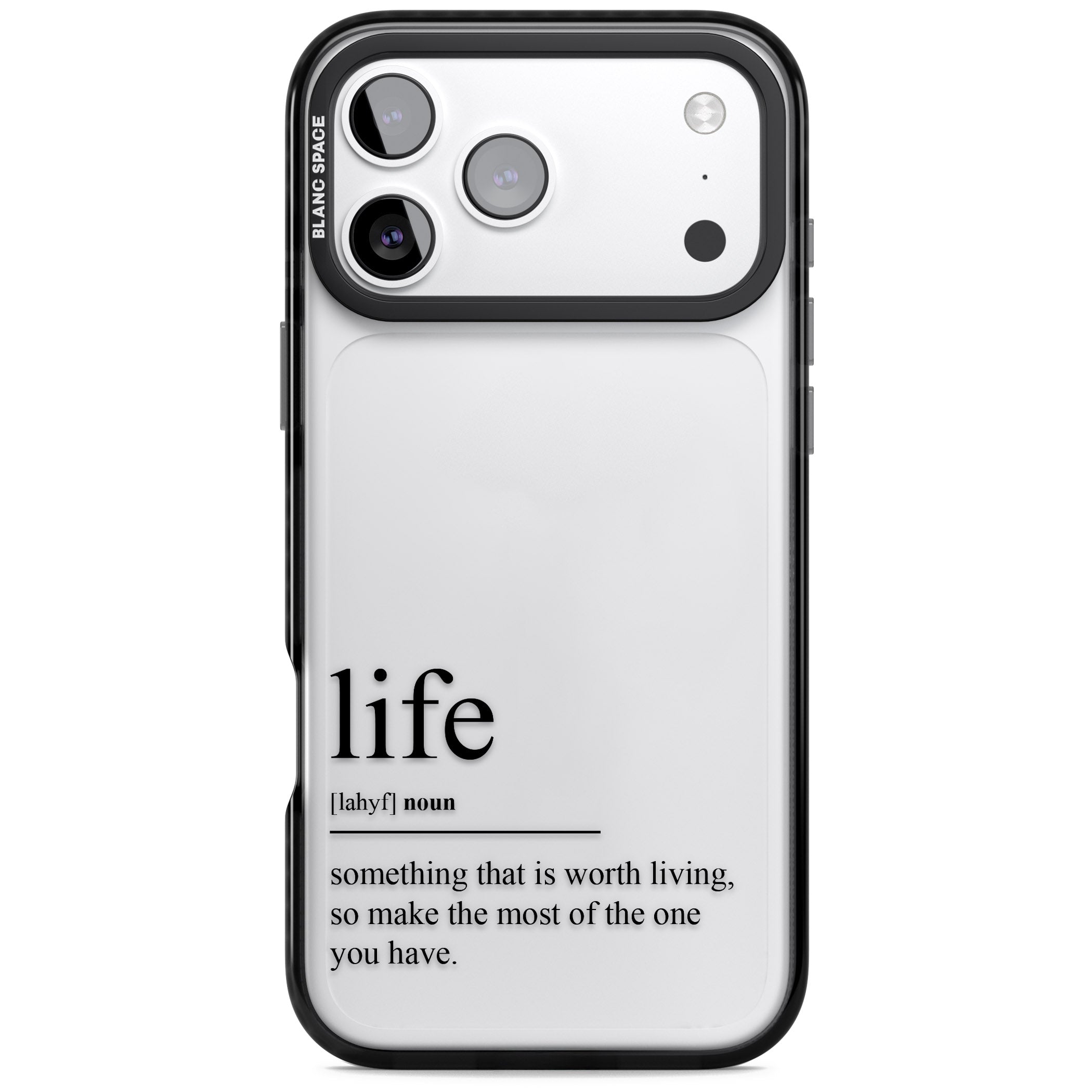 Life iPhone 17 Pro Max Impact Black Phone Case