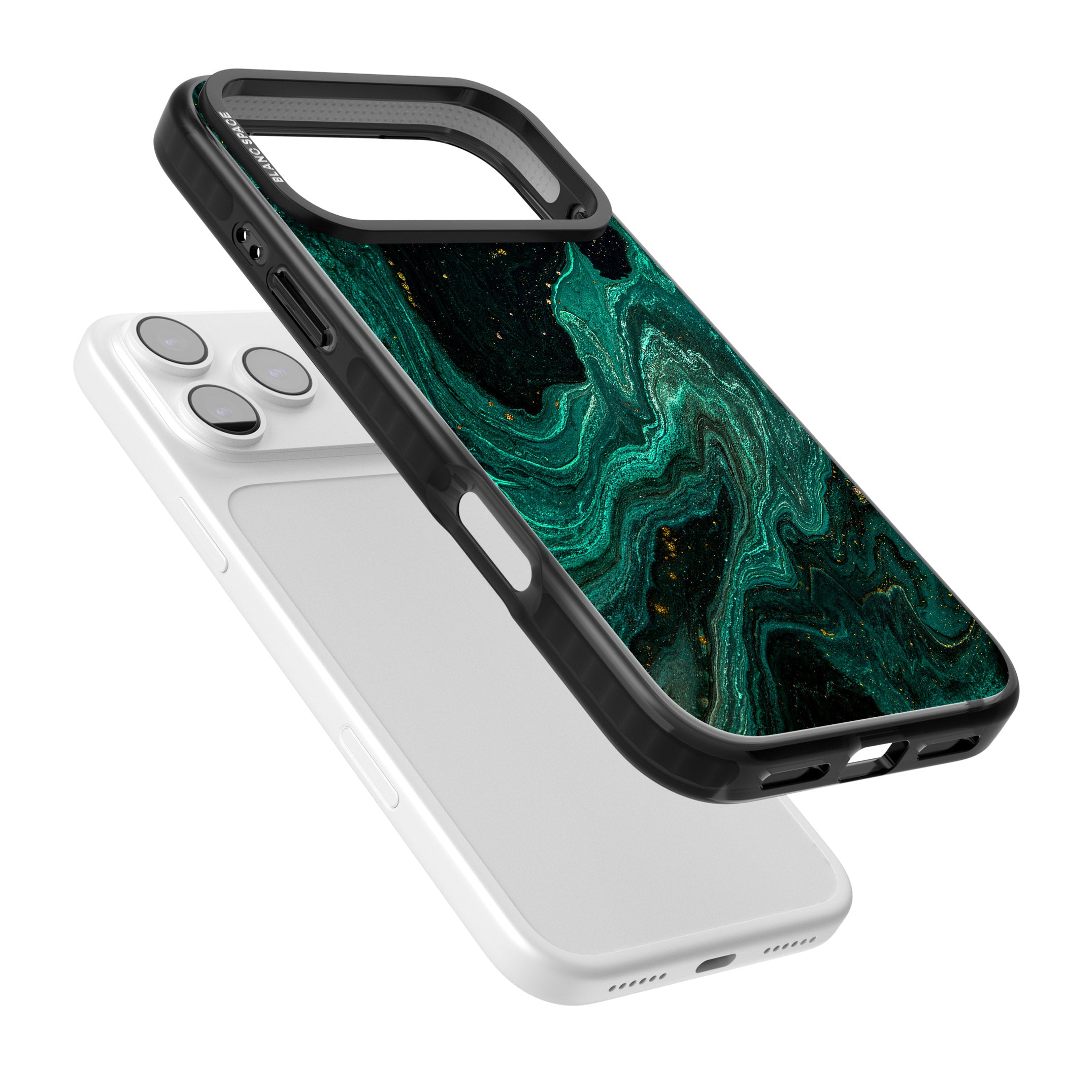 Emerald Lagoon iPhone 17 Pro Max Impact Black Phone Case Colours