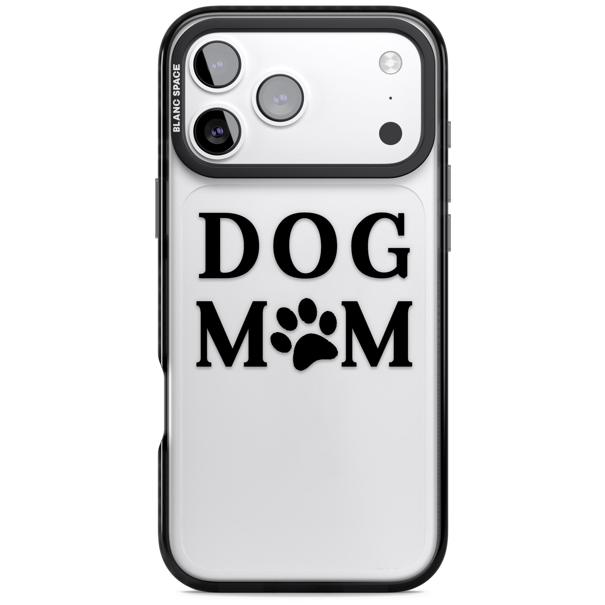 Dog Mom iPhone 17 Pro Max Impact Black Phone Case