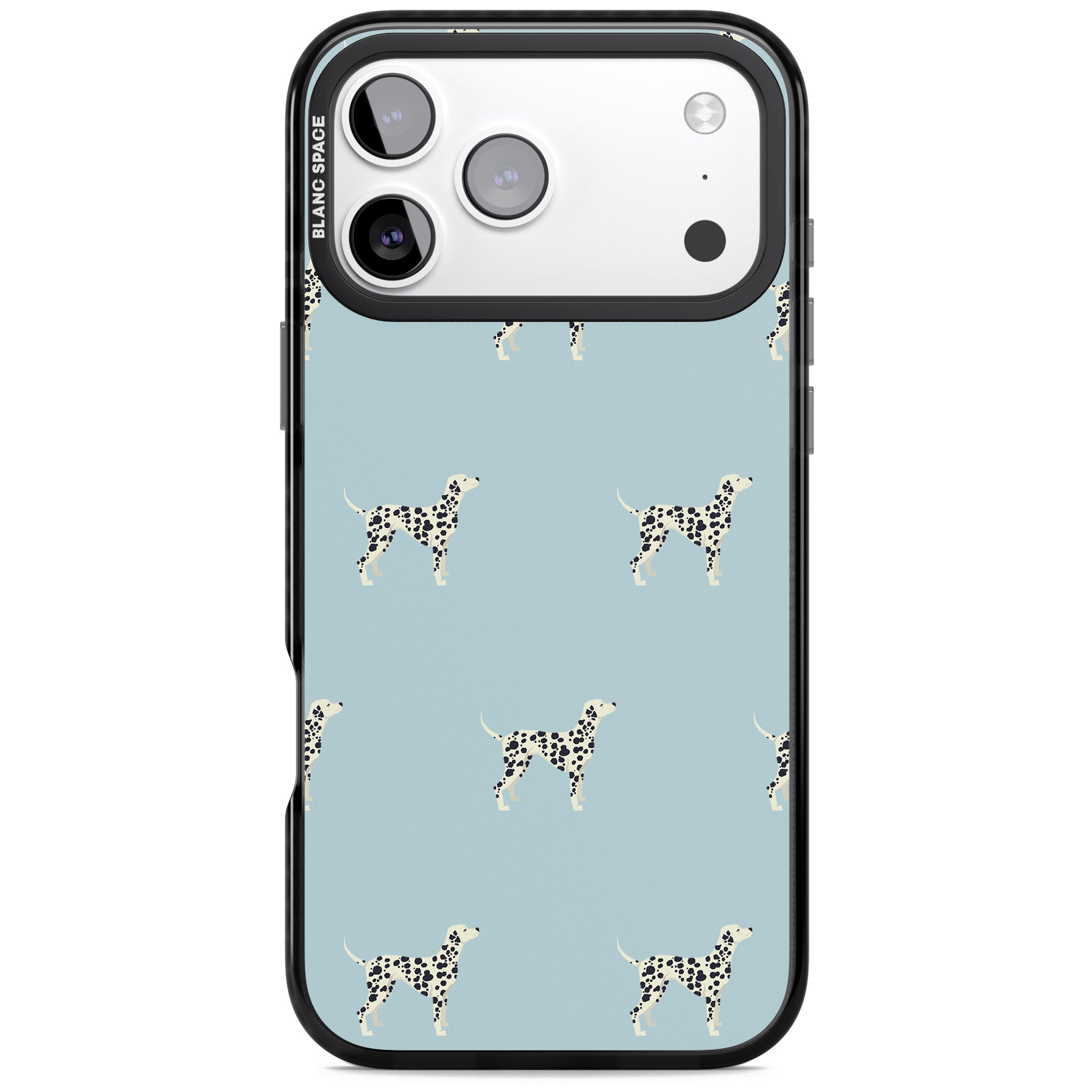 Dalmatian Pattern iPhone 17 Pro Max Impact Black Phone Case