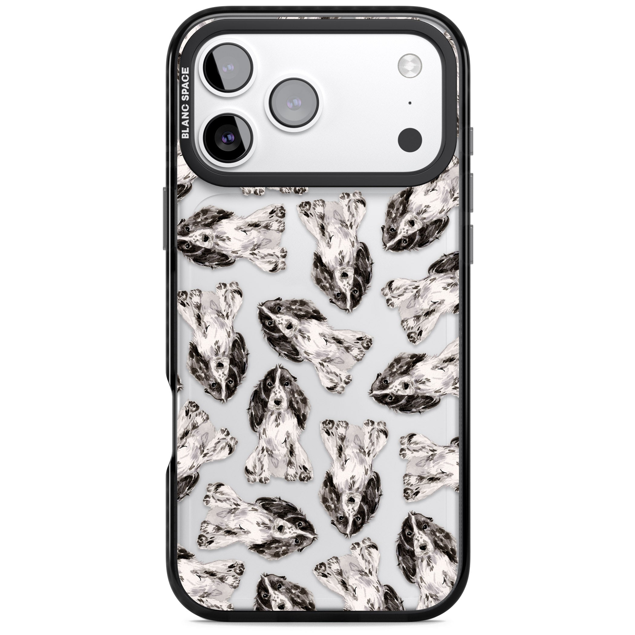 Cocker Spaniel Watercolor Elegance iPhone 17 Pro Max Impact Black Phone Case