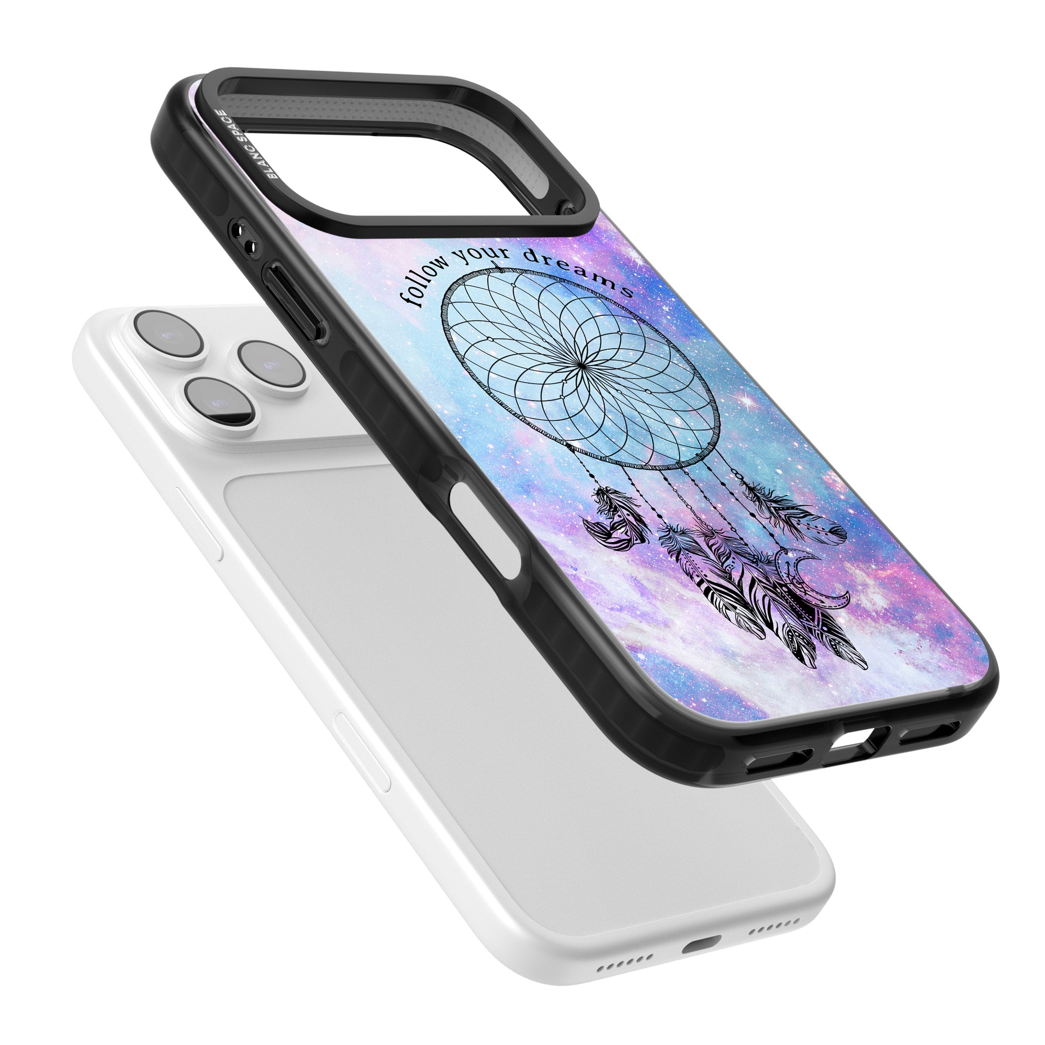 Galaxy Dreamcatcher iPhone 17 Pro Max Impact Black Phone Case Colours