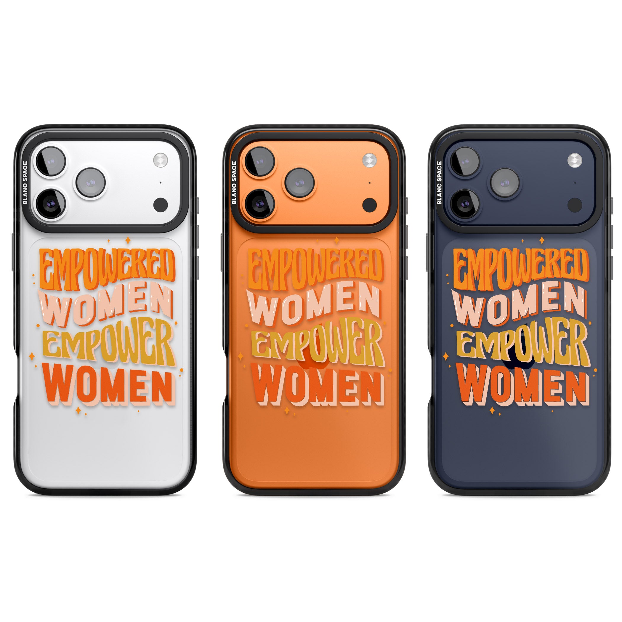 Empowered Women iPhone 17 Pro Impact Black Phone Case APT Impact Protection